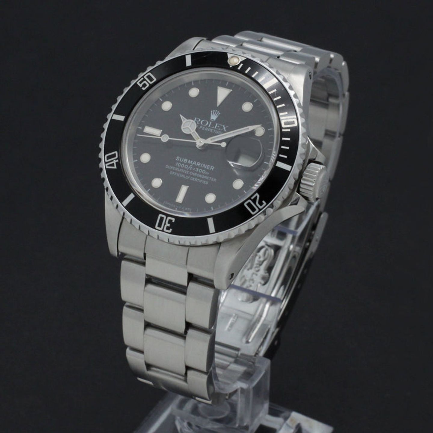 Rolex Submariner Date 16800 (1987) - Zwart wijzerplaat 40mm Staal (2/6)