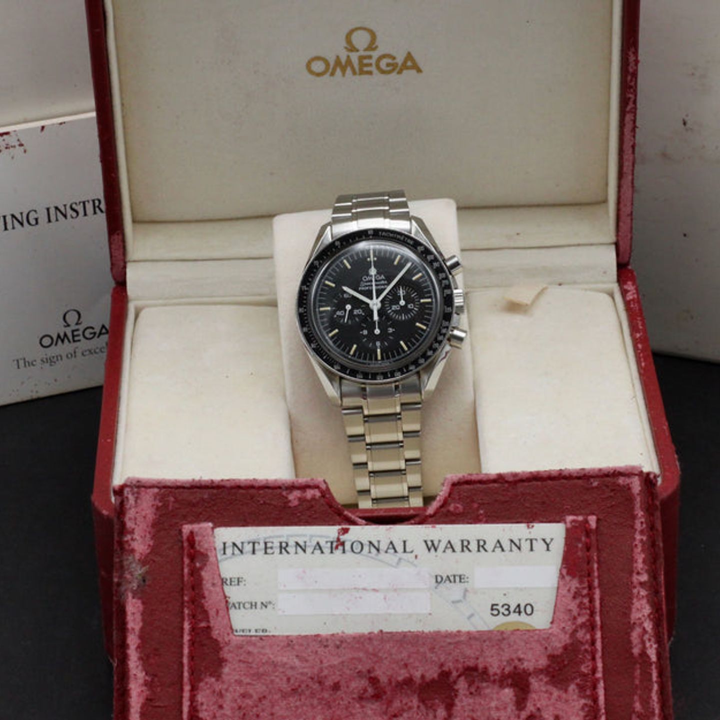 Omega Speedmaster Professional Moonwatch 3590.5 (1998) - Black dial 42 mm Steel case (3/7)