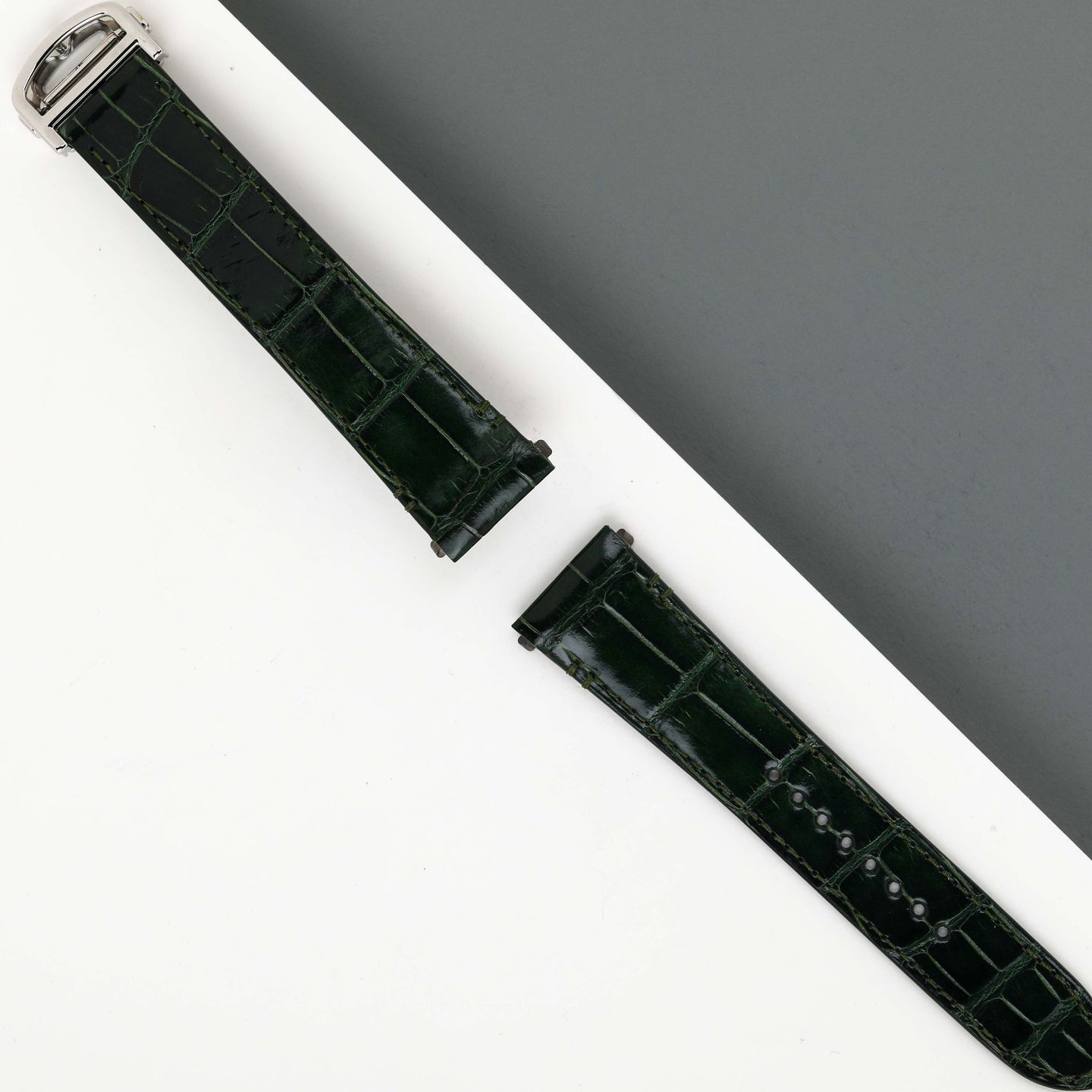 Cartier Santos WSSA0062  (2024) - Green dial 40 mm Steel case (6/8)