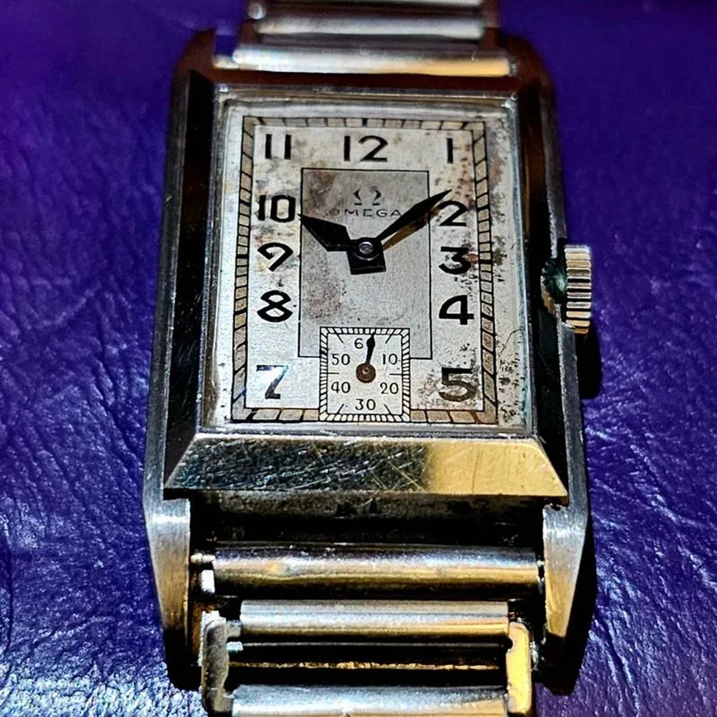 Omega Vintage Unknown (1920) - Silver dial 22 mm Steel case (2/4)