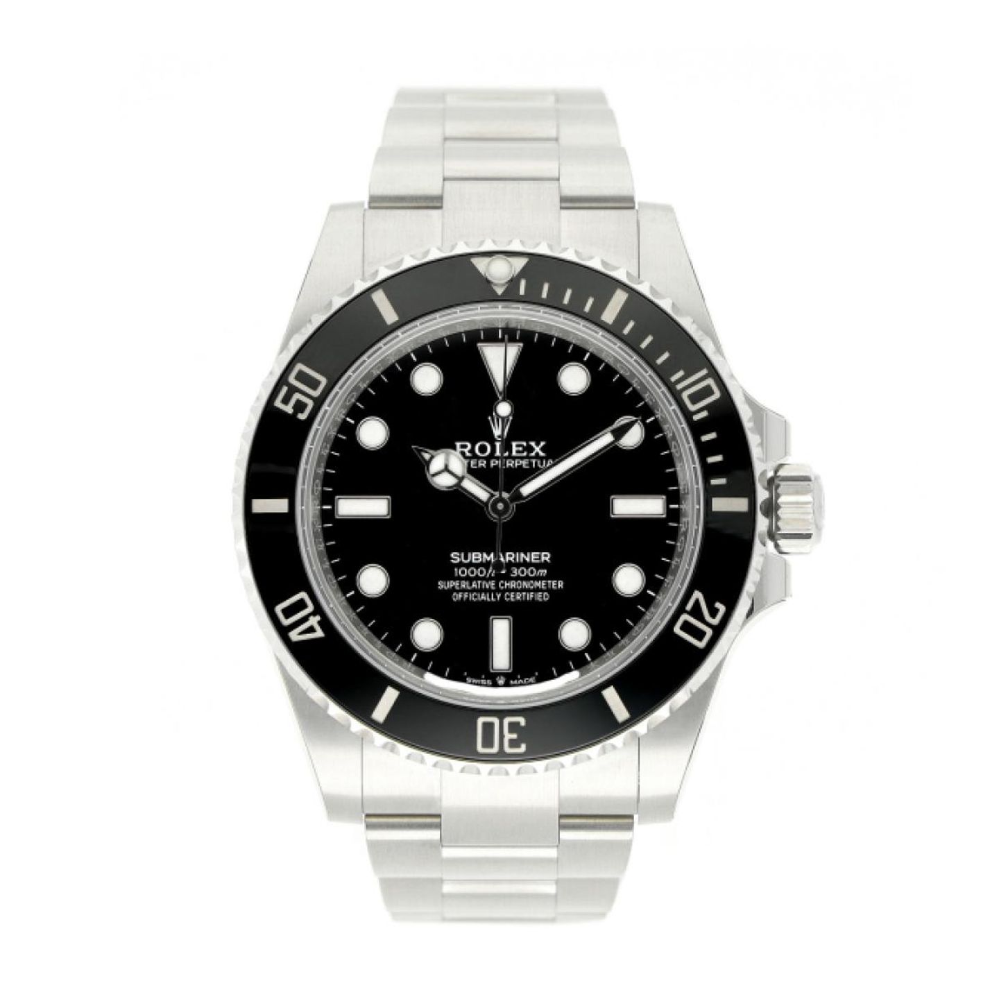 Rolex Submariner No Date 124060 (2025) - Zwart wijzerplaat 41mm Staal (1/5)