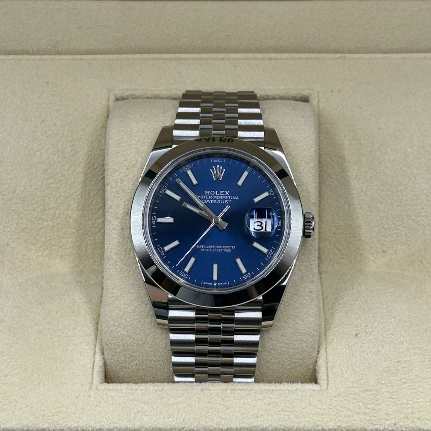 Rolex Datejust 41 126300 (2024) - Blauw wijzerplaat 41mm Staal (5/8)