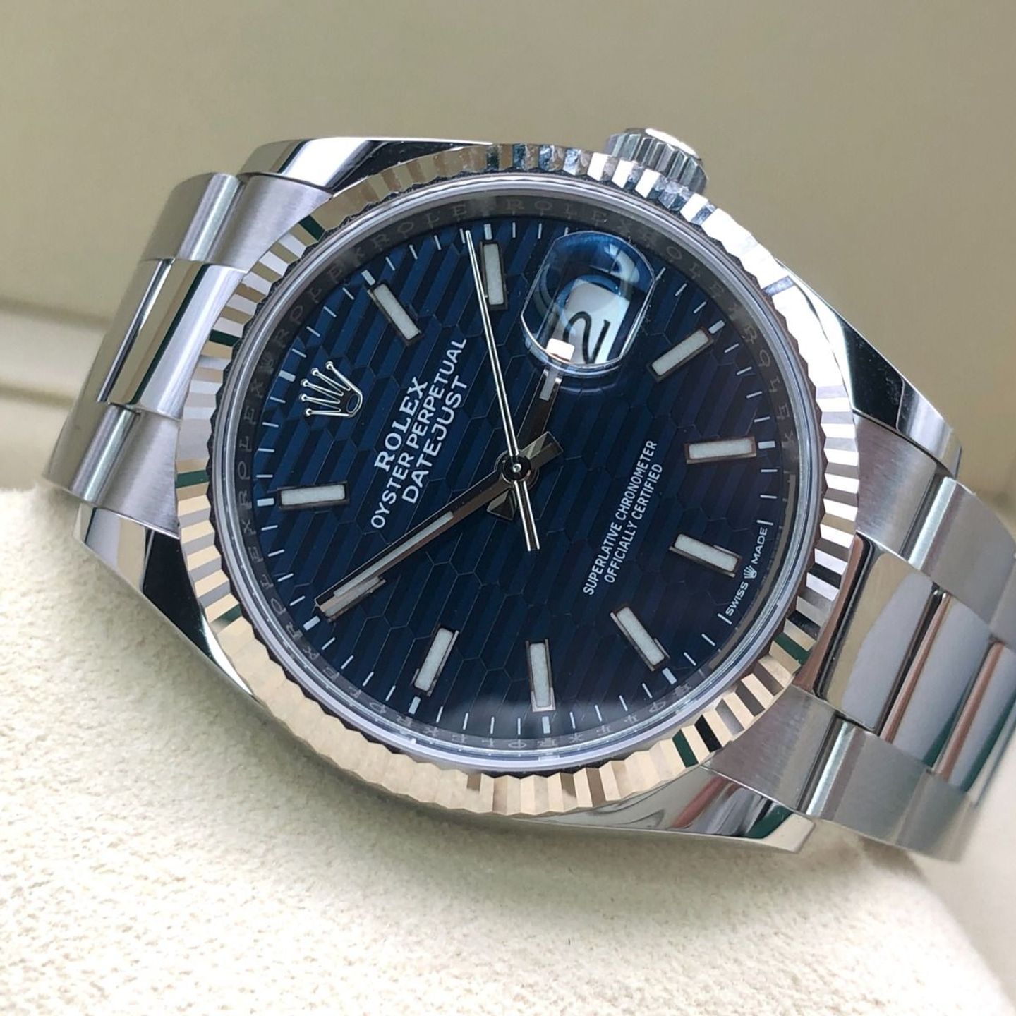 Rolex Datejust 36 126234 (2024) - Blauw wijzerplaat 36mm Staal (6/8)