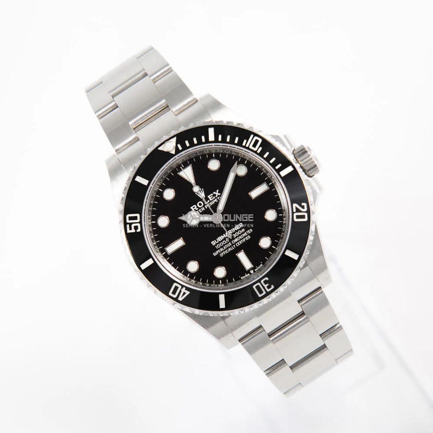 Rolex Submariner No Date 124060 (2021) - Zwart wijzerplaat 41mm Staal (2/8)