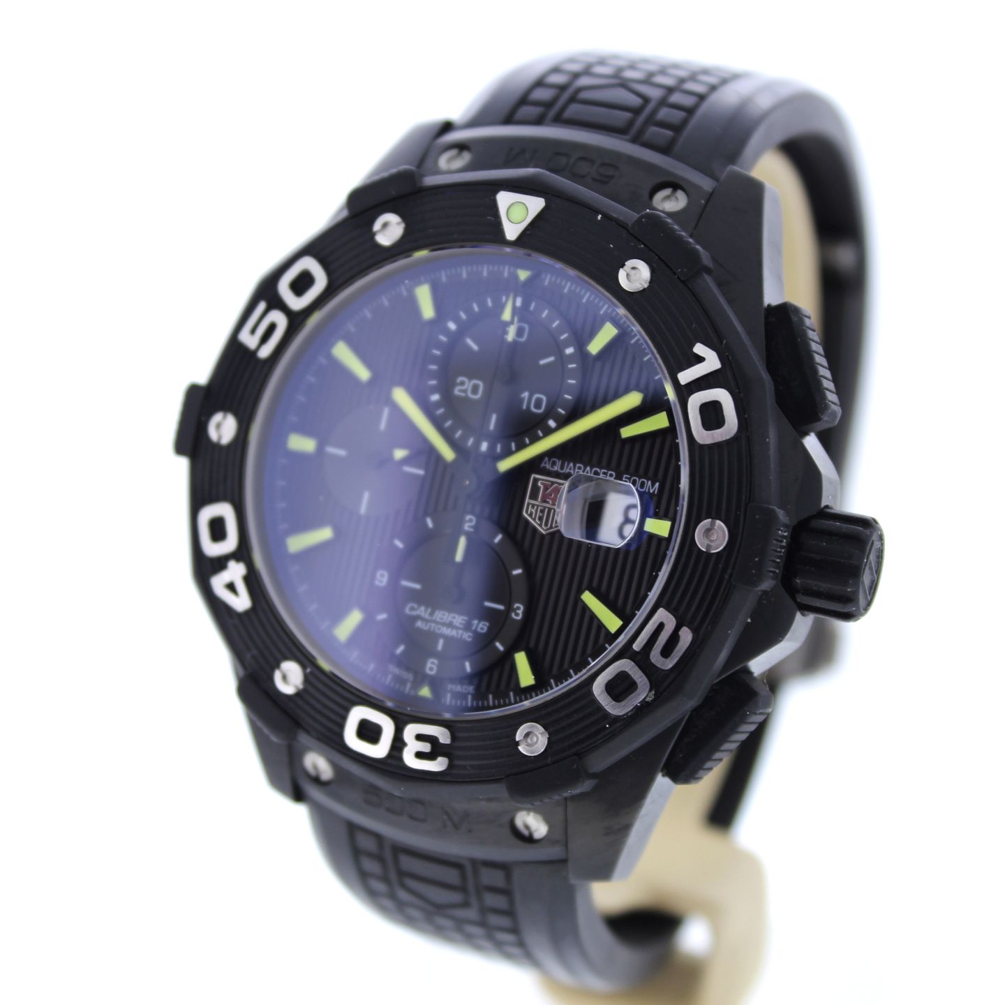 TAG Heuer Aquaracer 500M CAJ2180.FT6023 (2012) - Black dial 44 mm Titanium case (3/7)