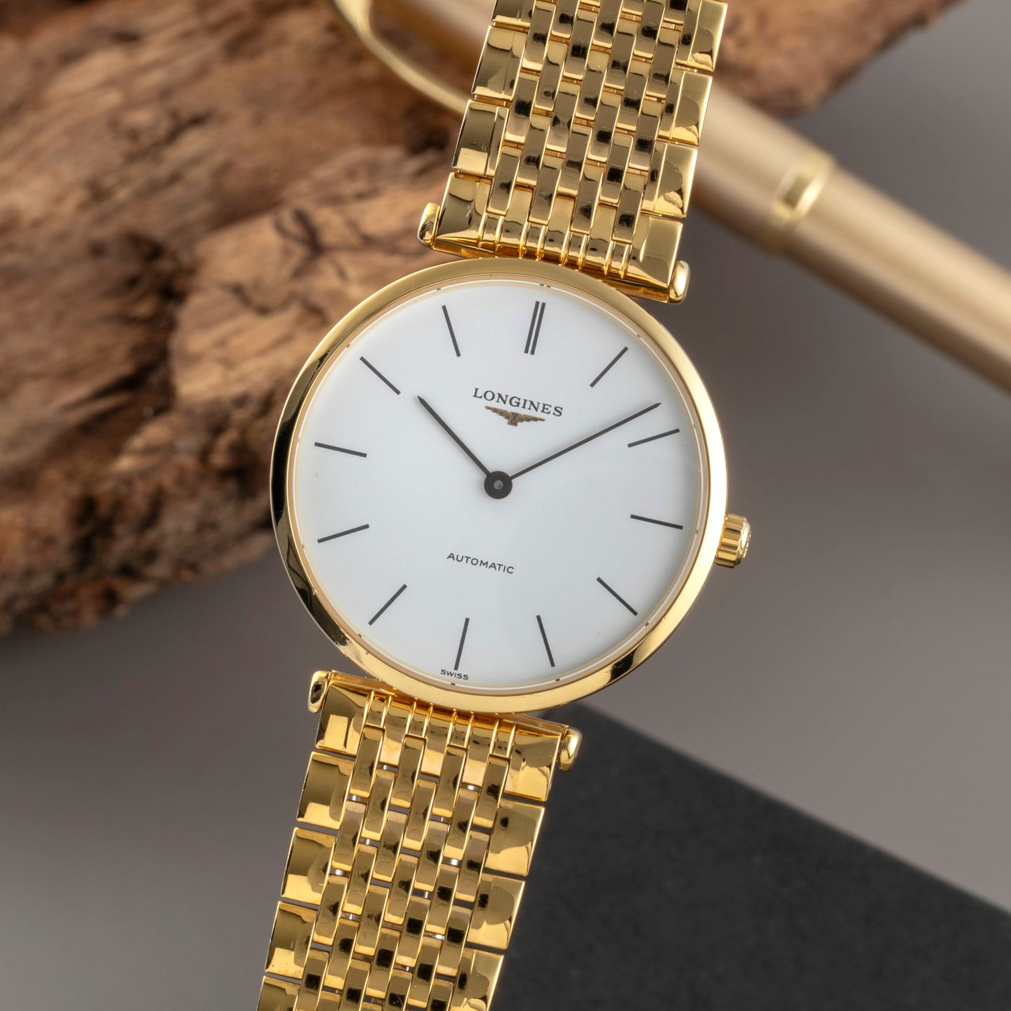 Longines La Grande Classique L4.708.2.11.2 (2015) - Wit wijzerplaat 34mm Goud/Staal (3/8)