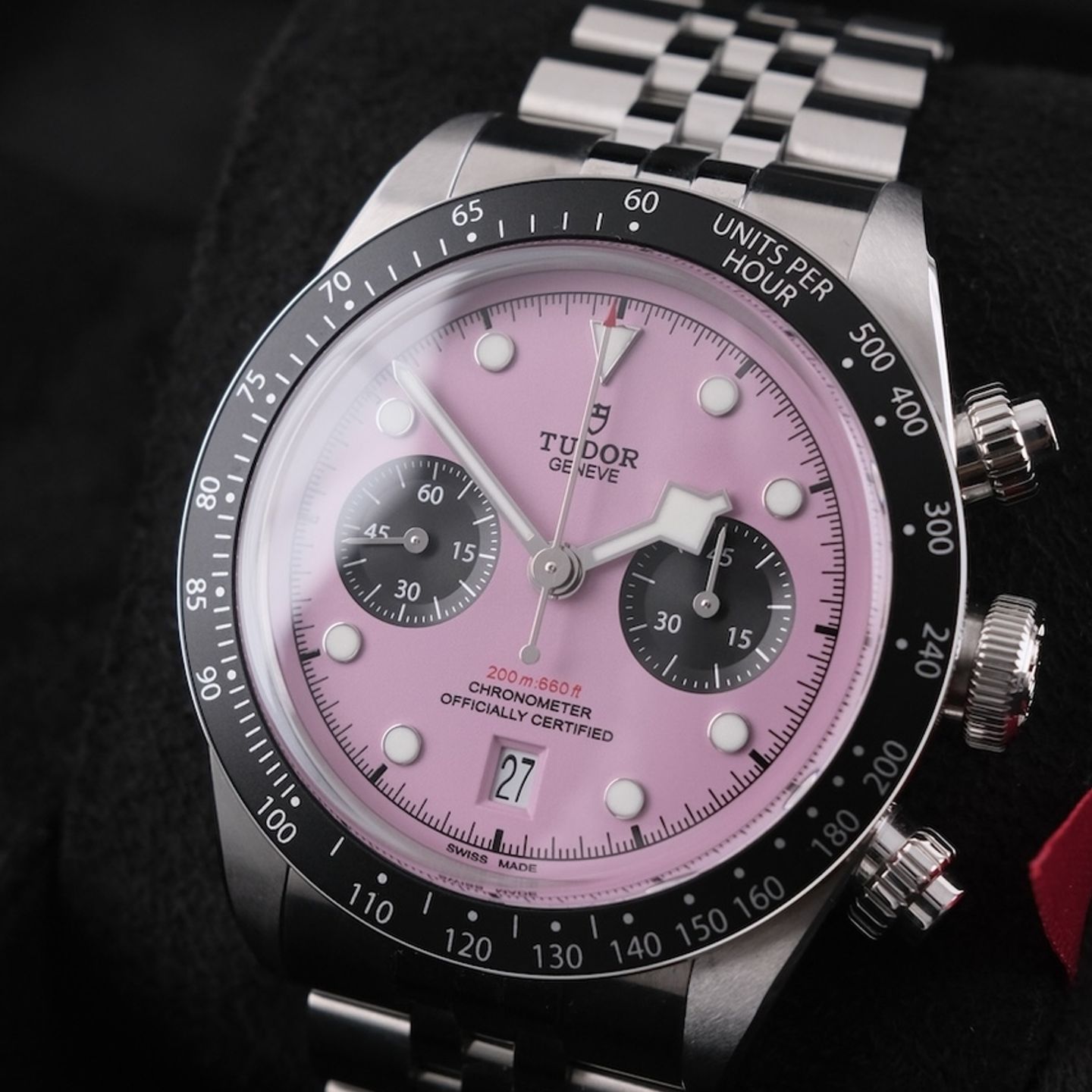 Tudor Black Bay Chrono 79360N (2025) - Roze wijzerplaat 41mm Staal (2/8)