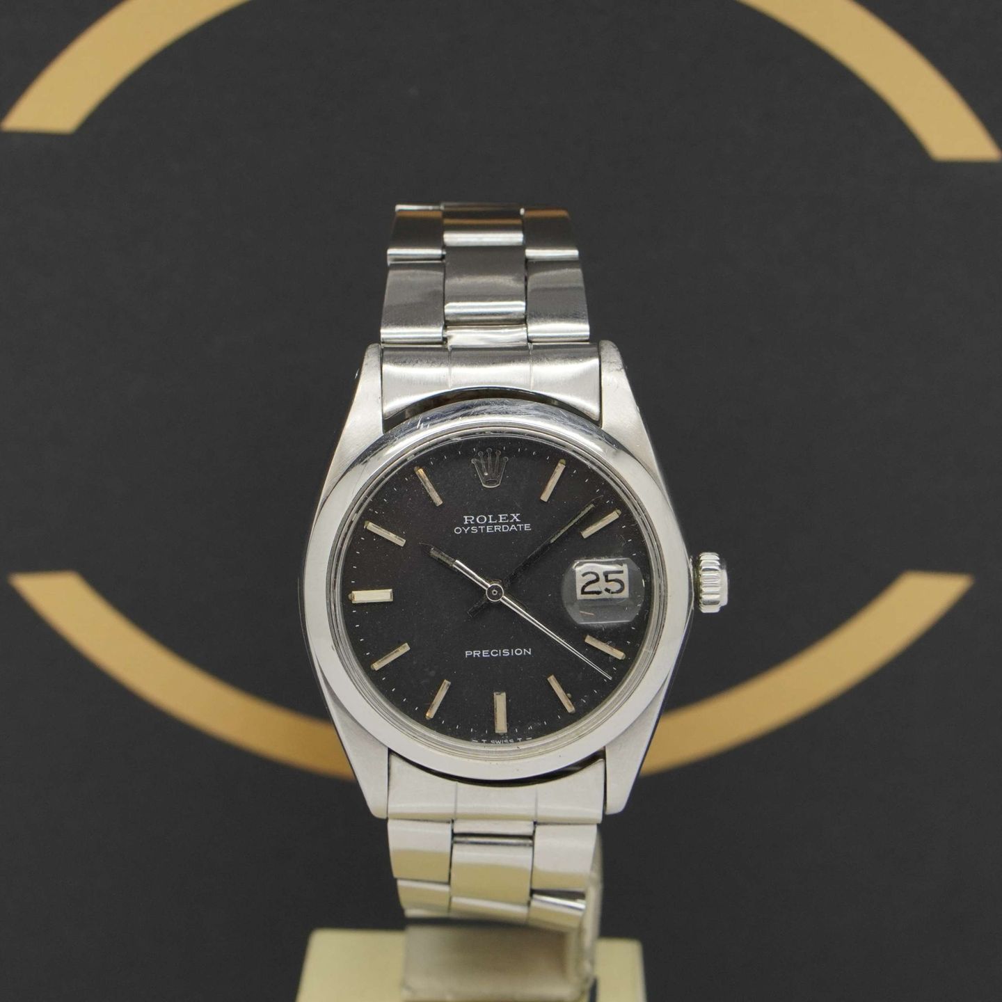 Rolex Oyster Precision 6694 (1968) - Black dial 34 mm Steel case (1/7)