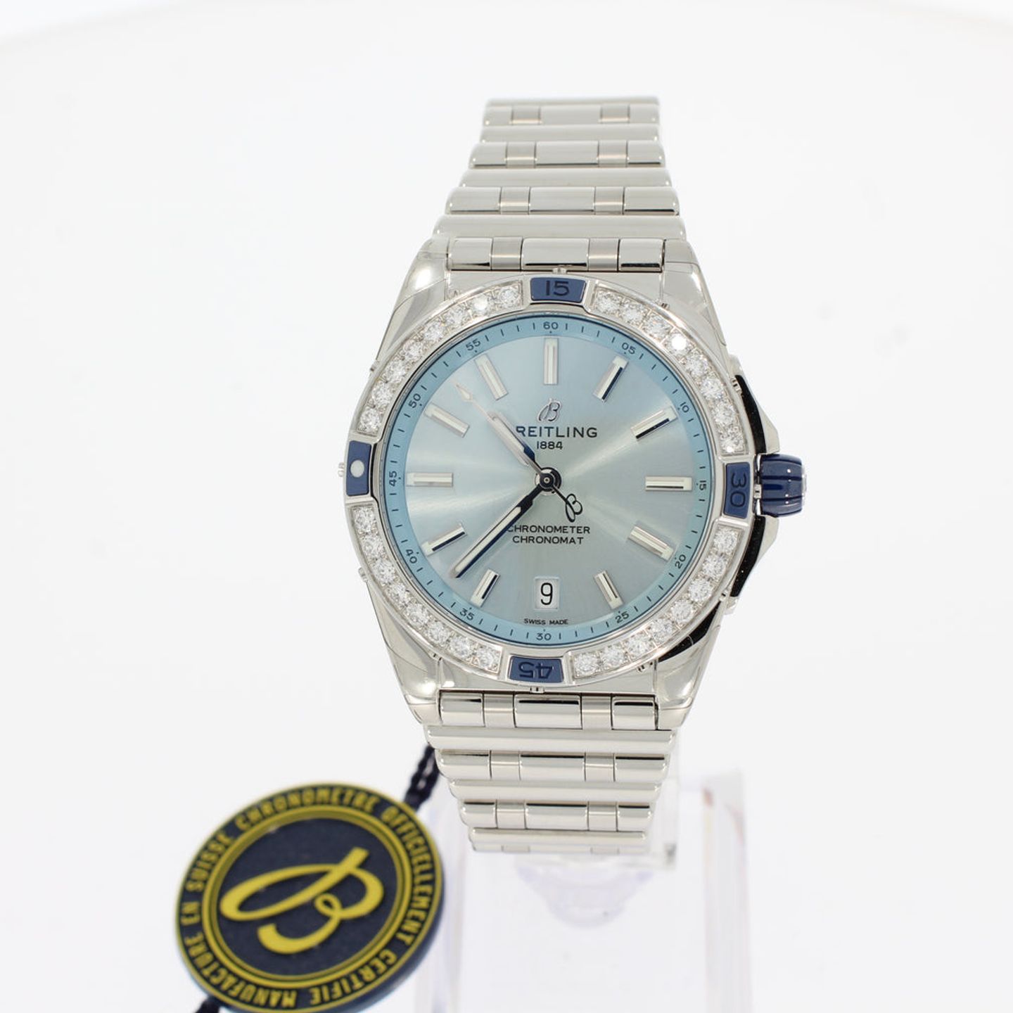 Breitling Chronomat 38 A17356531C1A1 (2024) - Blauw wijzerplaat 38mm Staal (1/4)