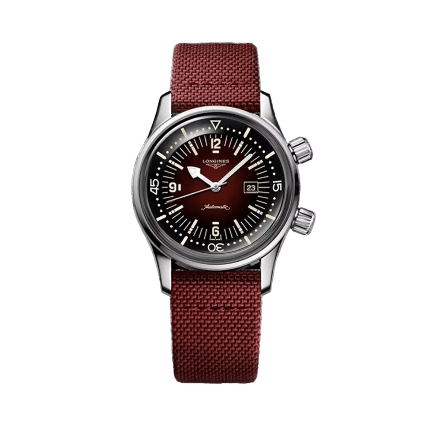 Longines Legend Diver L3.374.4.40.2 (2025) - Red dial 36 mm Steel case (1/1)