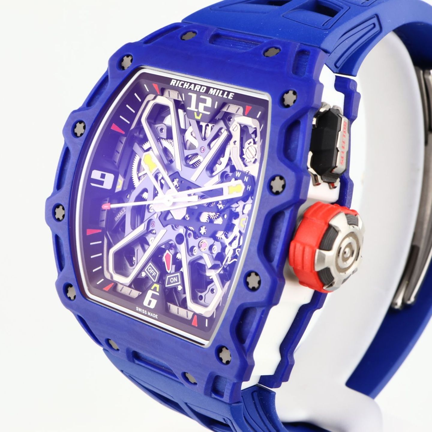 Richard Mille RM 035 RM35-03 FQ (2025) - Transparant wijzerplaat 43mm Carbon (3/8)