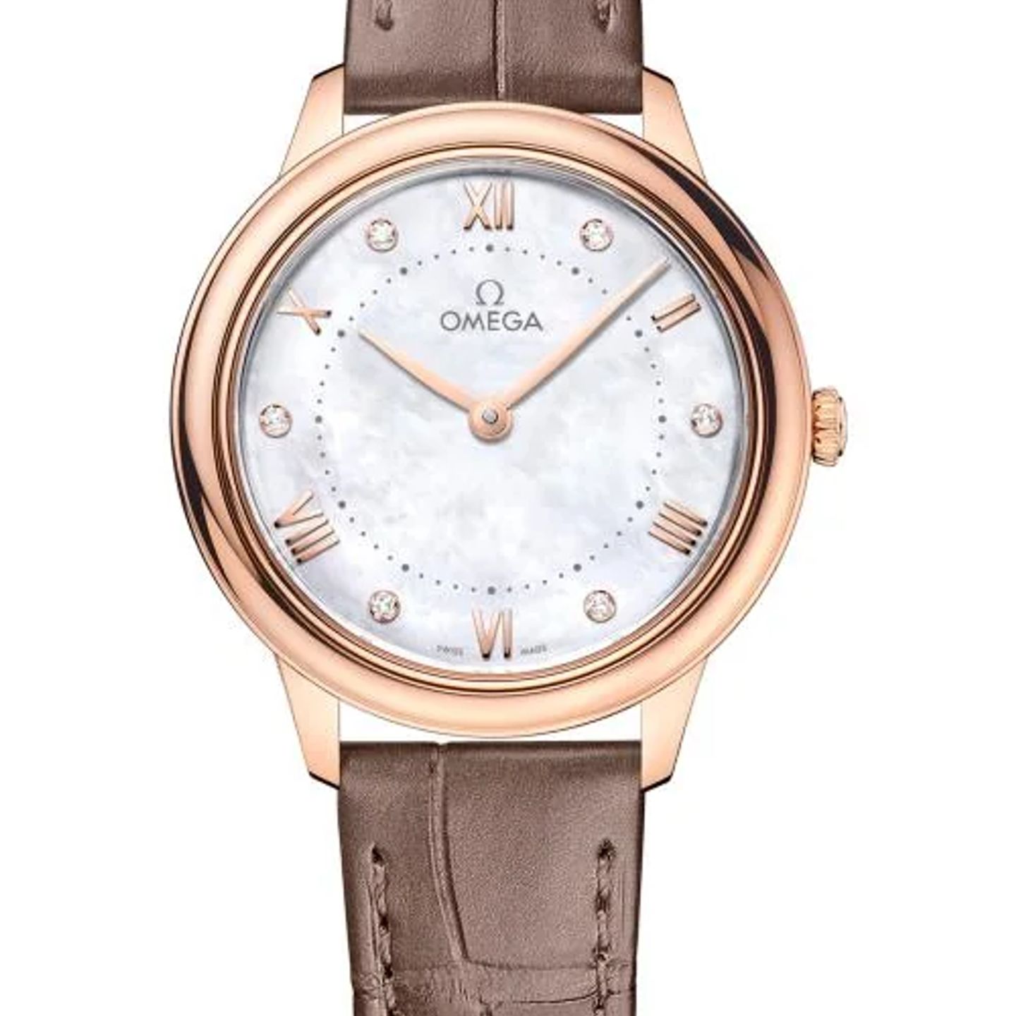 Omega De Ville 434.53.30.60.55.001 (2026) - Wit wijzerplaat 30mm Roségoud (1/1)