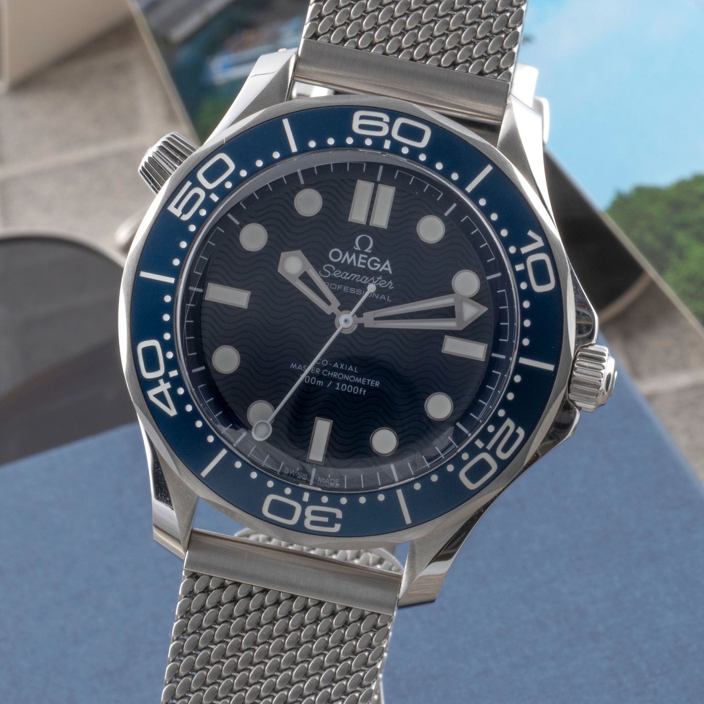 Omega Seamaster Diver 300 M 210.30.42.20.03.002 (Unknown (random serial)) - Blue dial 42 mm Steel case (3/8)
