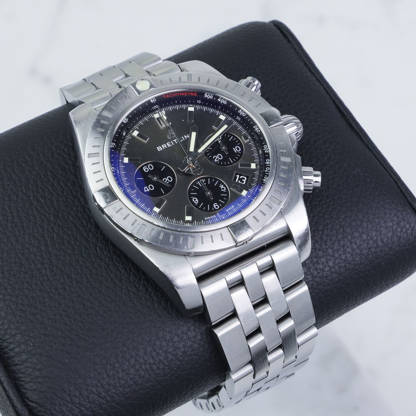 Breitling Chronomat AB0115101F1A1 (2019) - Grey dial 44 mm Steel case (2/4)