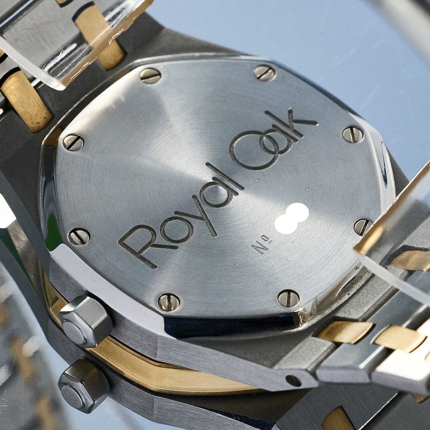 Audemars Piguet Royal Oak Day-Date 25594SA.OO.0789SA.01 (1990) - Grijs wijzerplaat 36mm Goud/Staal (14/16)