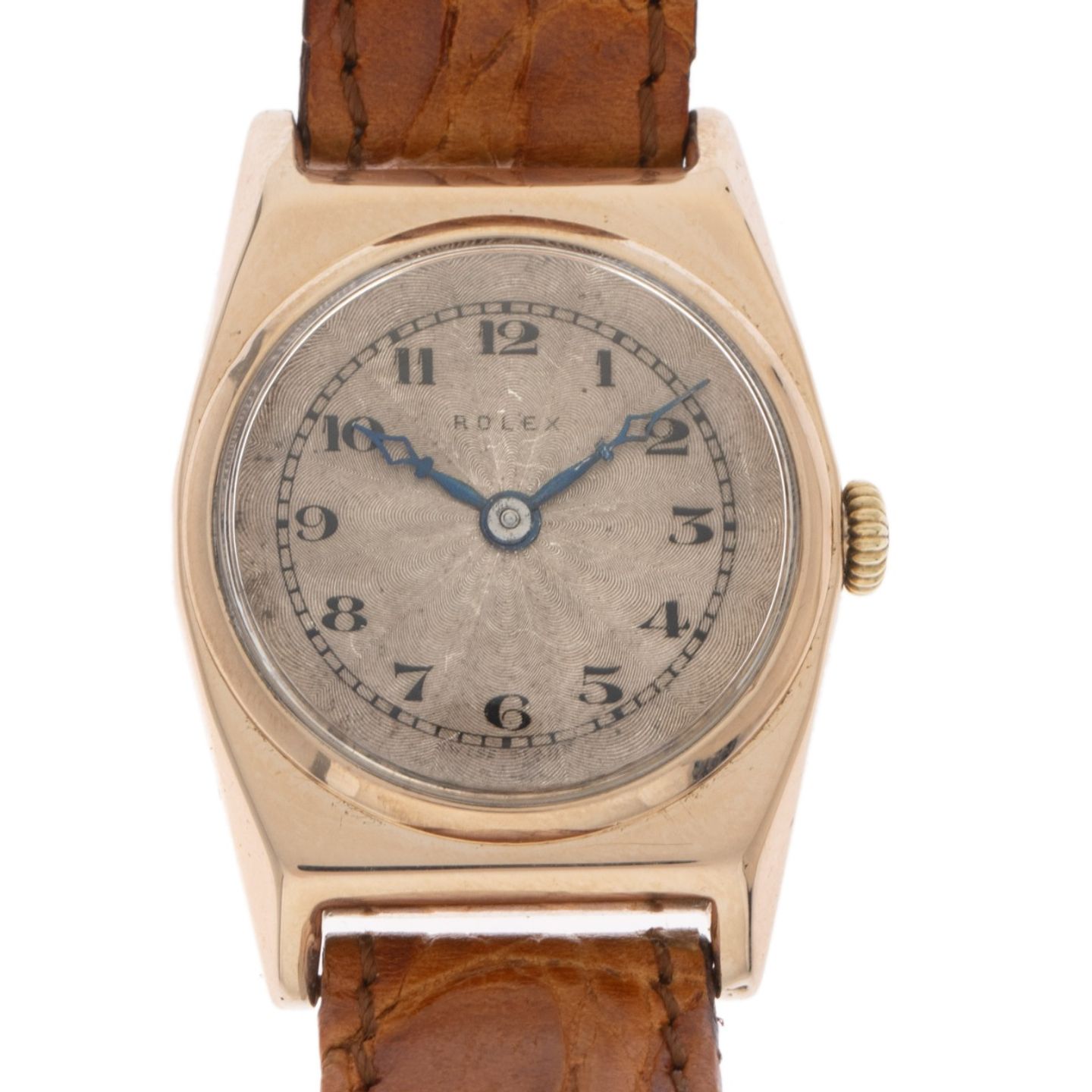 Rolex Vintage 5551 (1925) - Goud wijzerplaat 26mm Roségoud (1/8)