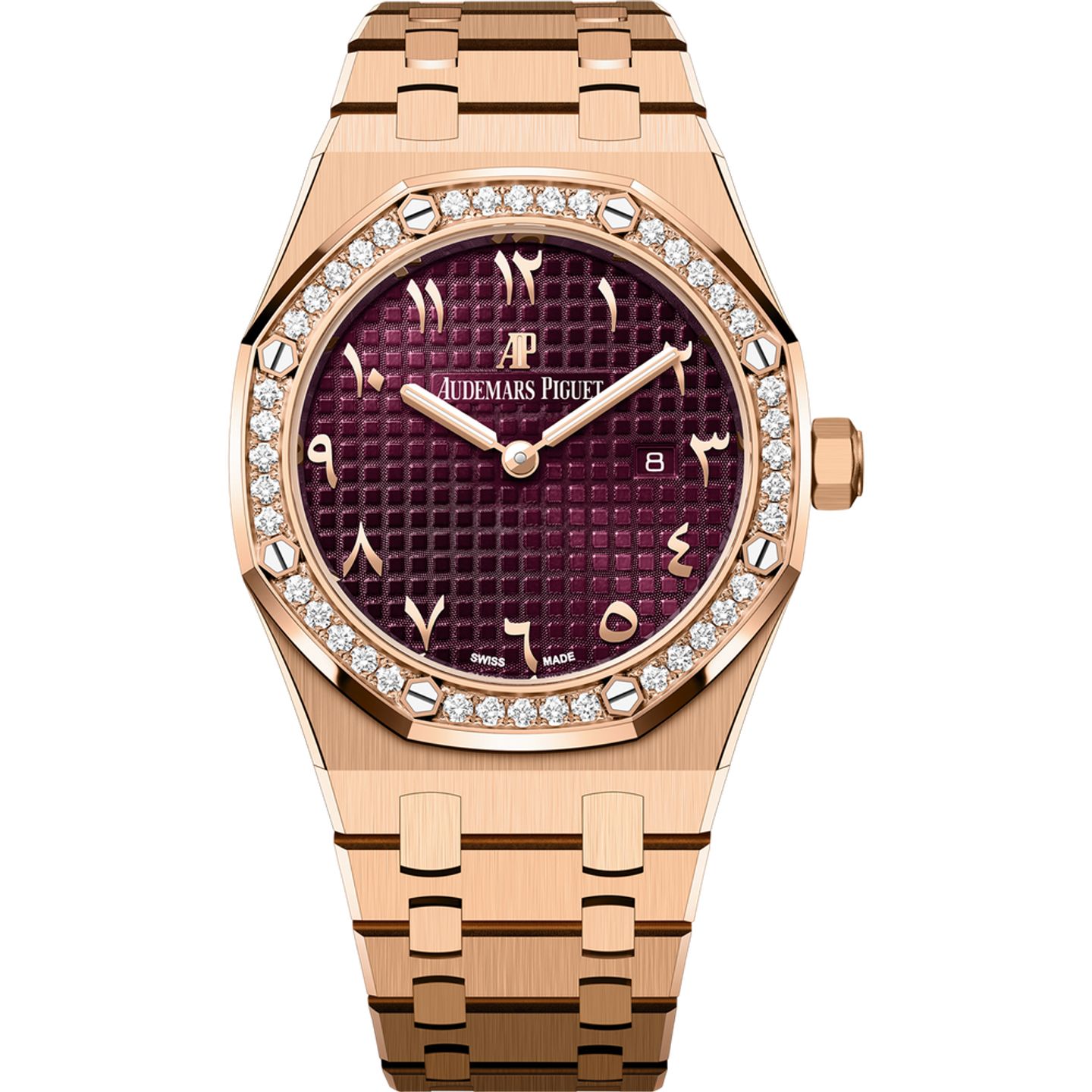 Audemars Piguet Royal Oak Lady 67651OR.ZZ.1261OR.06 (2025) - Purple dial 33 mm Rose Gold case (1/1)