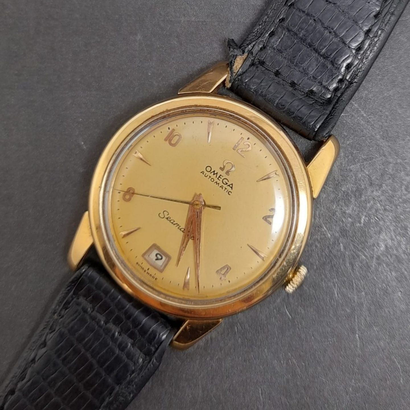 Omega Seamaster Unknown (1950) - Onbekend wijzerplaat Onbekend Geelgoud (1/3)