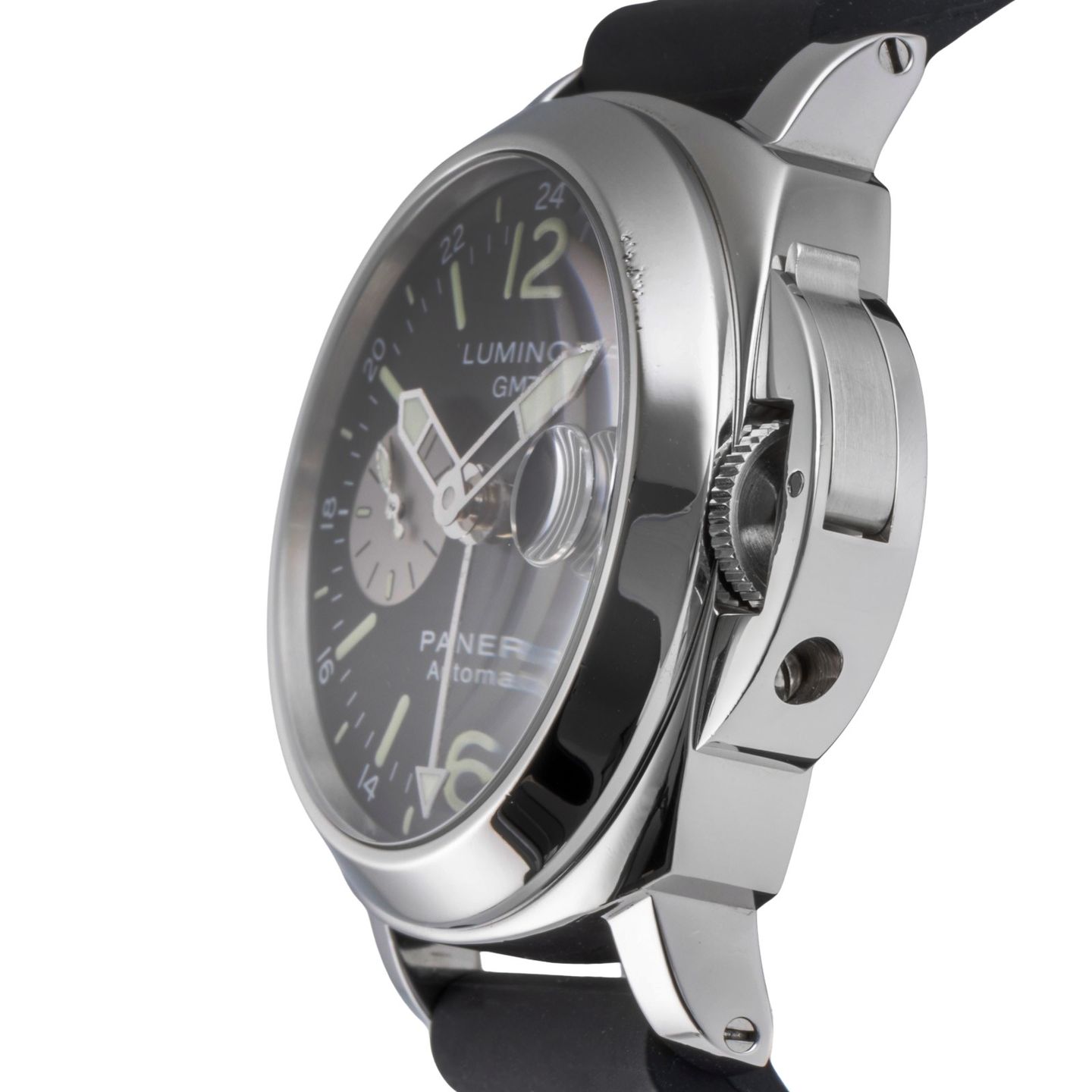 Panerai Luminor GMT Automatic PAM00088 (2002) - Black dial 44 mm Steel case (6/8)