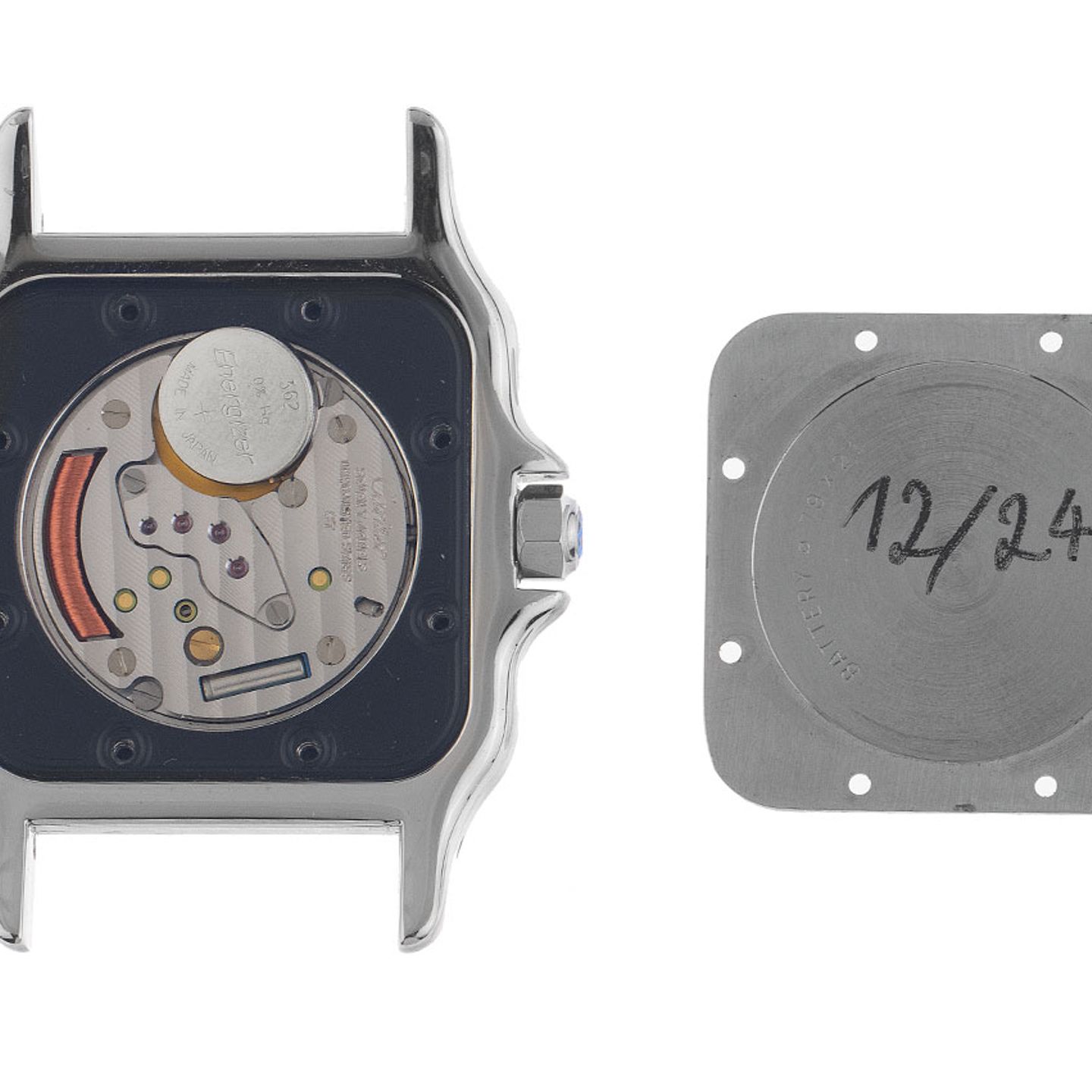 Cartier Santos Galbée 187901 (1999) - Oranje wijzerplaat 29mm Geelgoud (8/8)