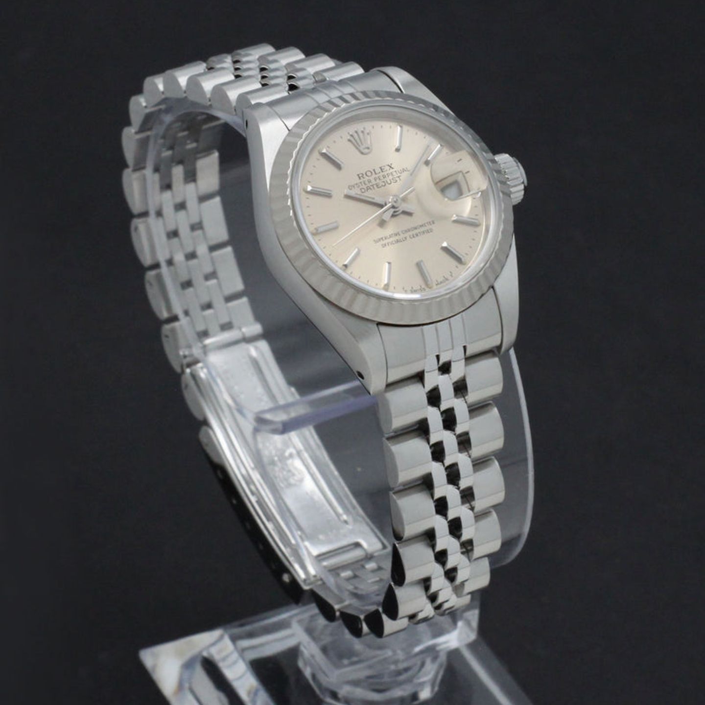 Rolex Lady-Datejust 69174 (1993) - Silver dial 26 mm Steel case (4/7)
