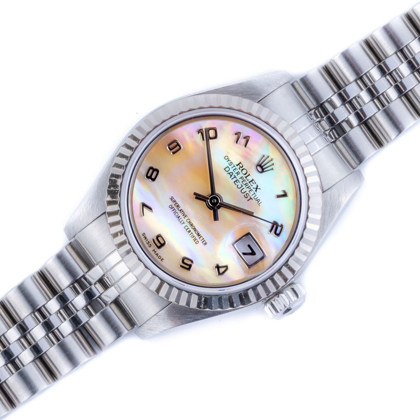 Rolex Lady-Datejust 79173 (2000) - Pearl dial 26 mm Gold/Steel case (1/8)