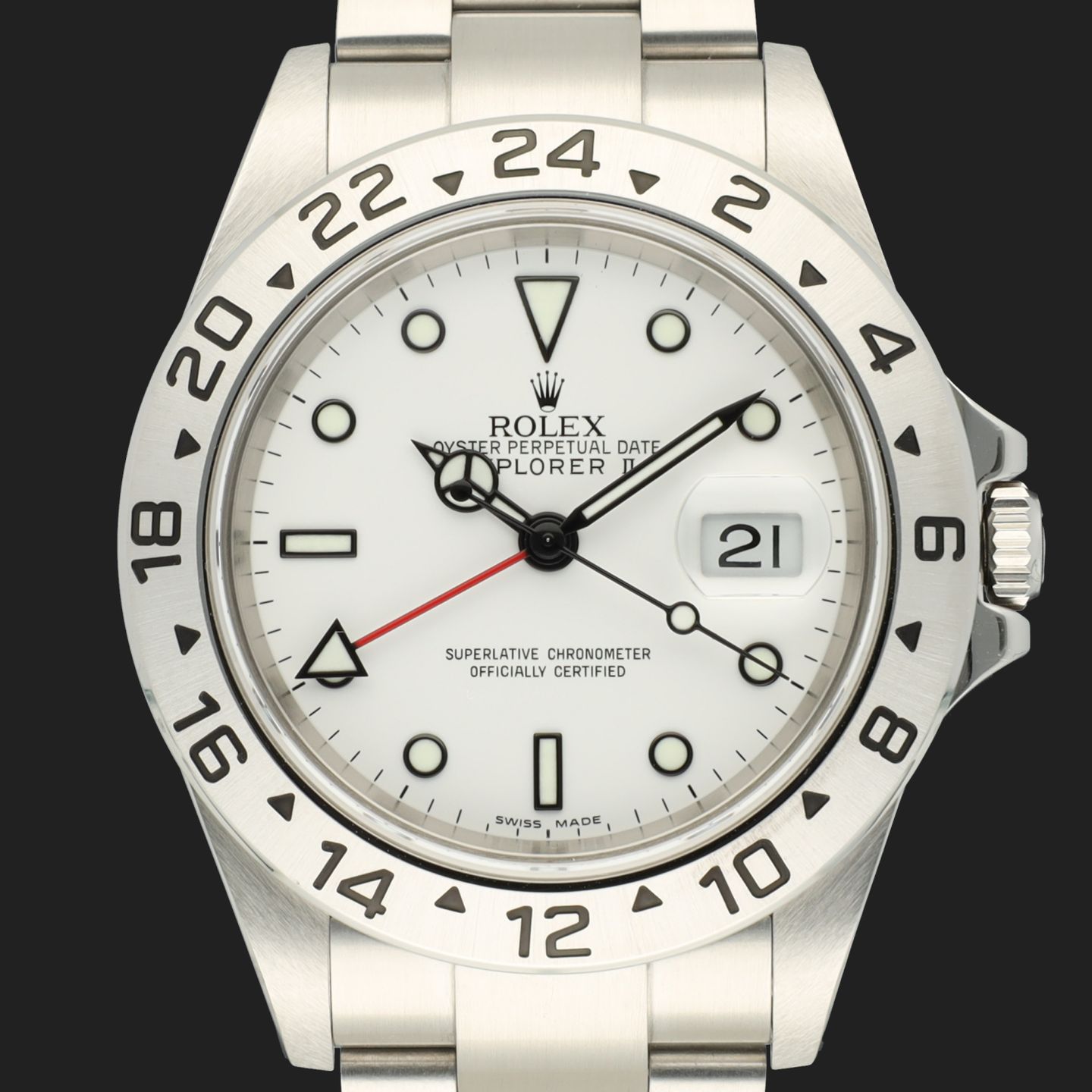 Rolex Explorer II 16570 (2006) - 40mm Staal (3/8)