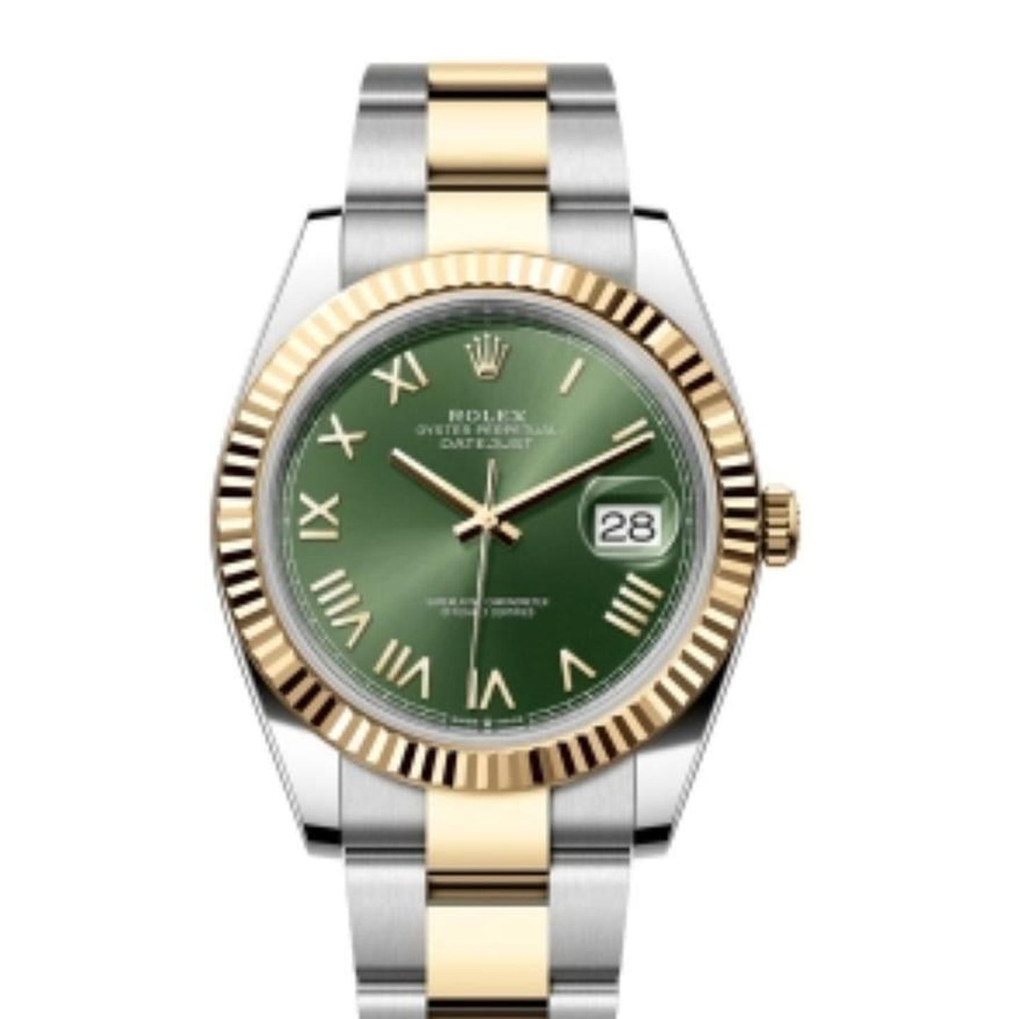 Rolex Datejust 126333 NEW GREEN ROMAN OYS - (1/1)