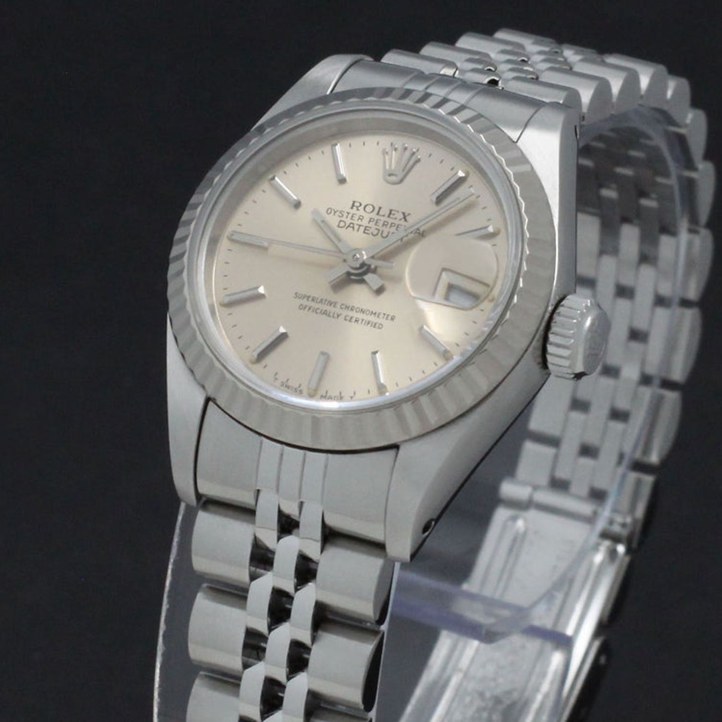 Rolex Lady-Datejust 69174 (1993) - Silver dial 26 mm Steel case (7/7)
