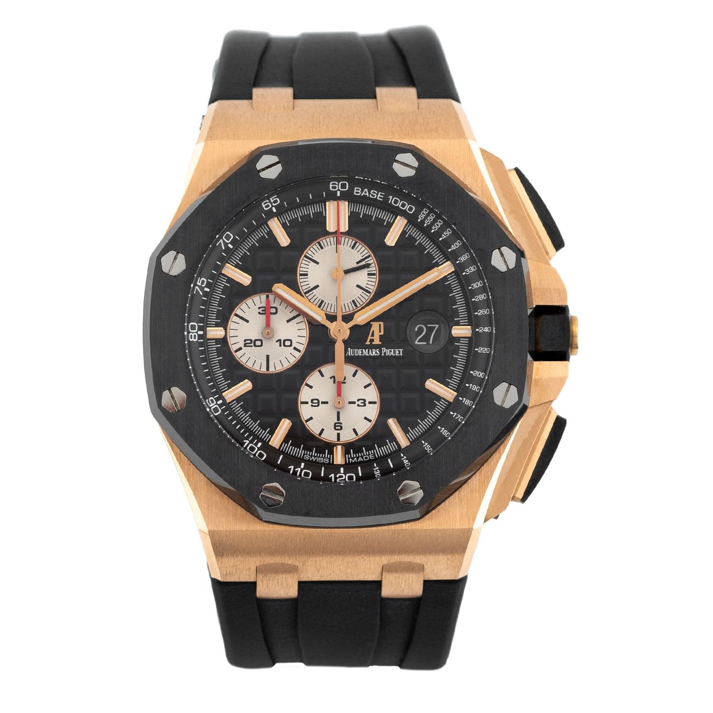 Audemars Piguet Royal Oak Offshore 26401RO.OO.A002CA.01 (2014) - Black dial 44 mm Rose Gold case (1/5)