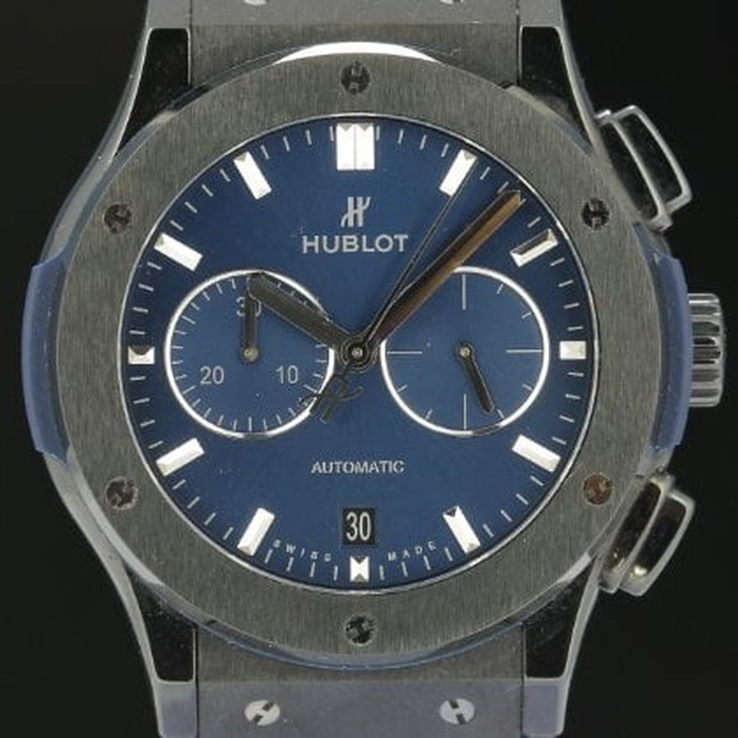 Hublot Classic Fusion Chronograph 541.CM.7170.LR (2022) - Blauw wijzerplaat 42mm Keramiek (1/6)