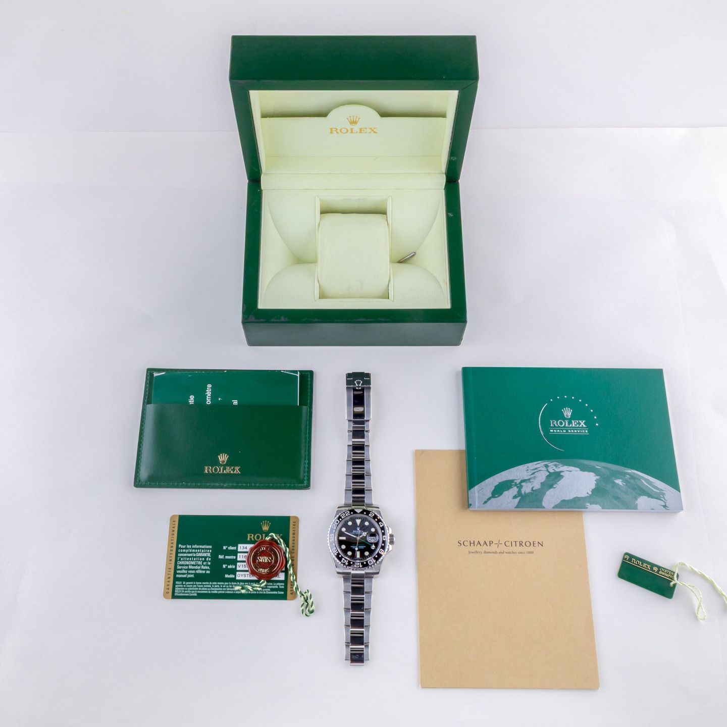 Rolex GMT-Master II 116710LN (2009) - Zwart wijzerplaat 40mm Staal (8/8)