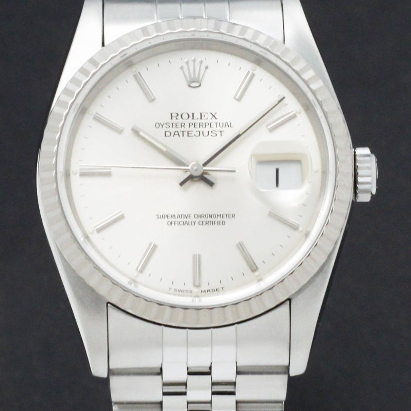 Rolex Datejust 36 16234 (1992) - Zilver wijzerplaat 36mm Staal (1/7)