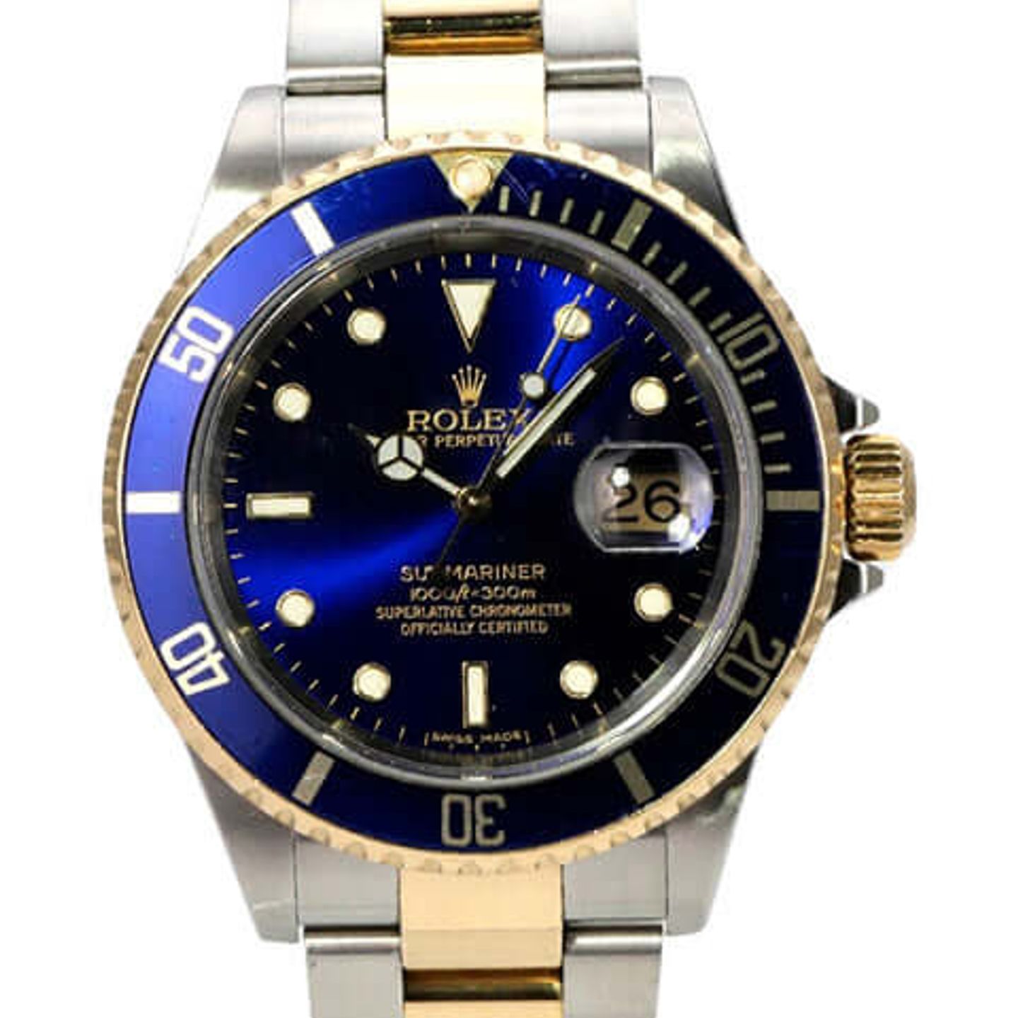 Rolex Submariner Date 16613 (2007) - 40mm Goud/Staal (1/8)