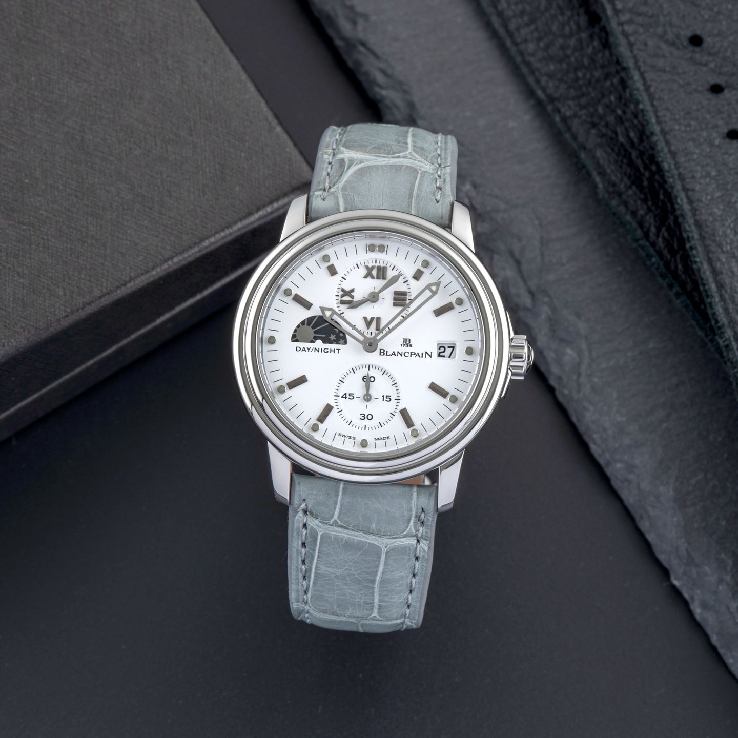 Blancpain Léman 2160-1127-53 (2005) - White dial 39 mm Steel case (1/8)