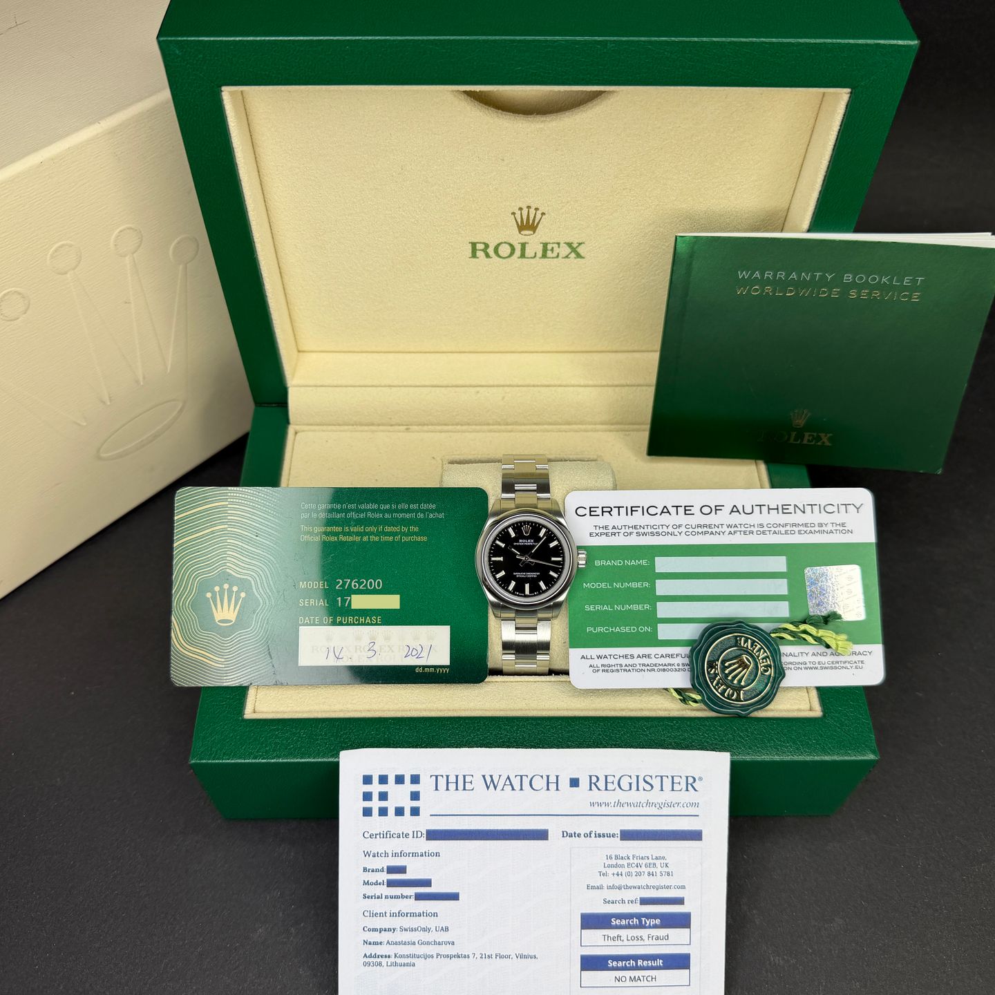 Rolex Oyster Perpetual 28 276200 - (3/8)