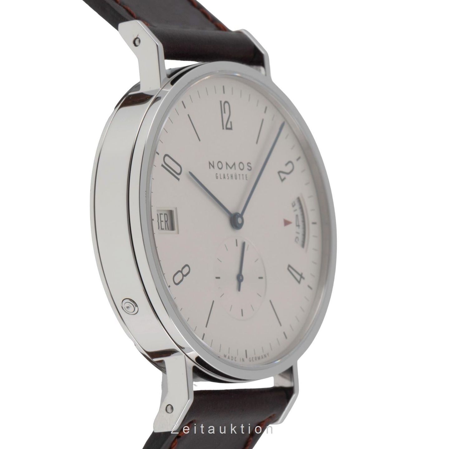 NOMOS Tangomat GMT 635 (Onbekend (willekeurig serienummer)) - Wit wijzerplaat 40mm Staal (6/8)