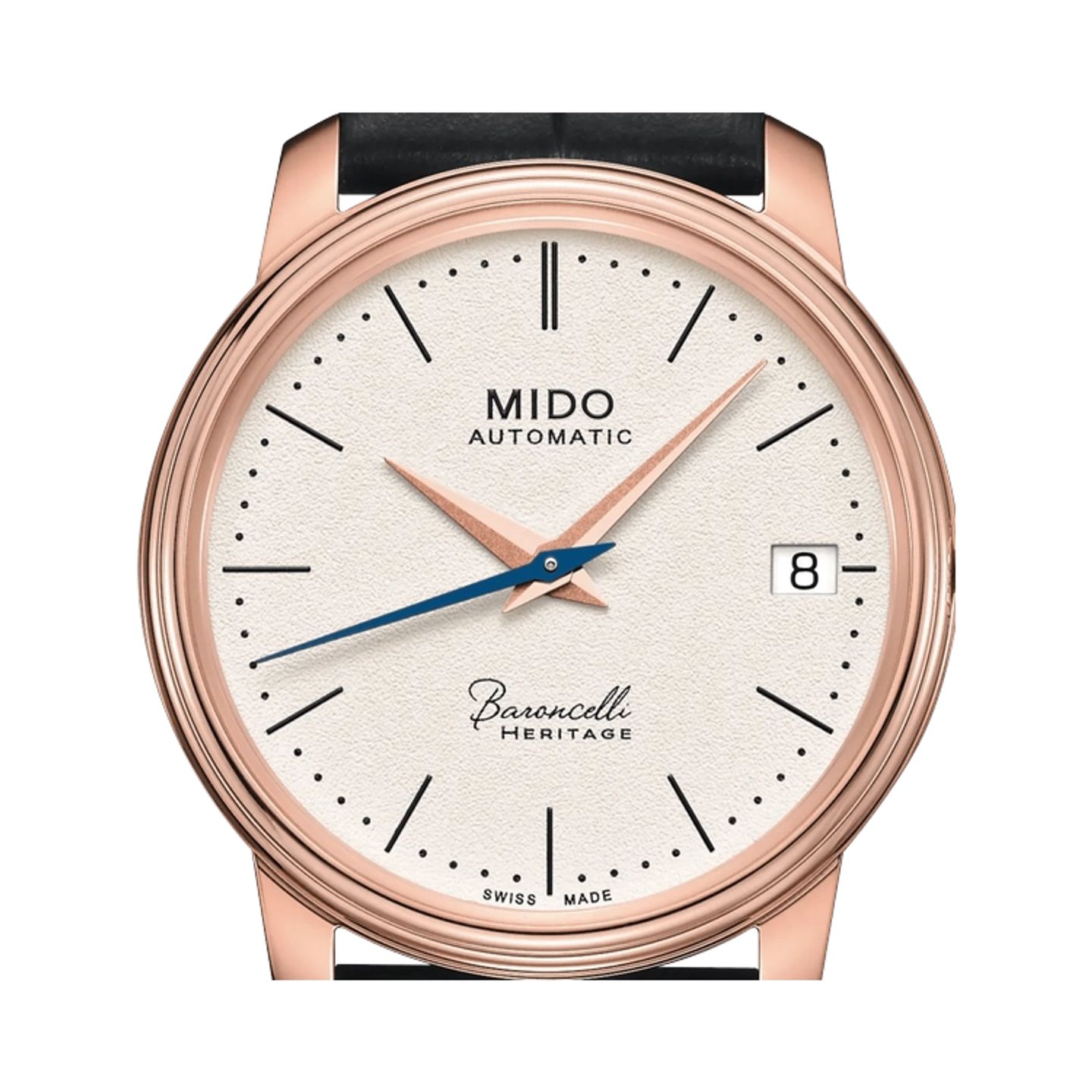 Mido Baroncelli M027.207.36.260.00 (2026) - Silver dial 33 mm Gold/Steel case (1/1)