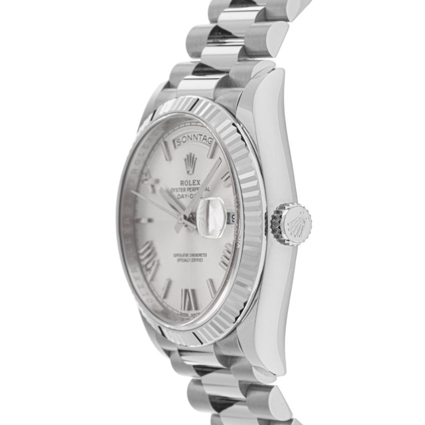 Rolex Day-Date 40 228239 (2015) - 40 mm White Gold case (4/8)