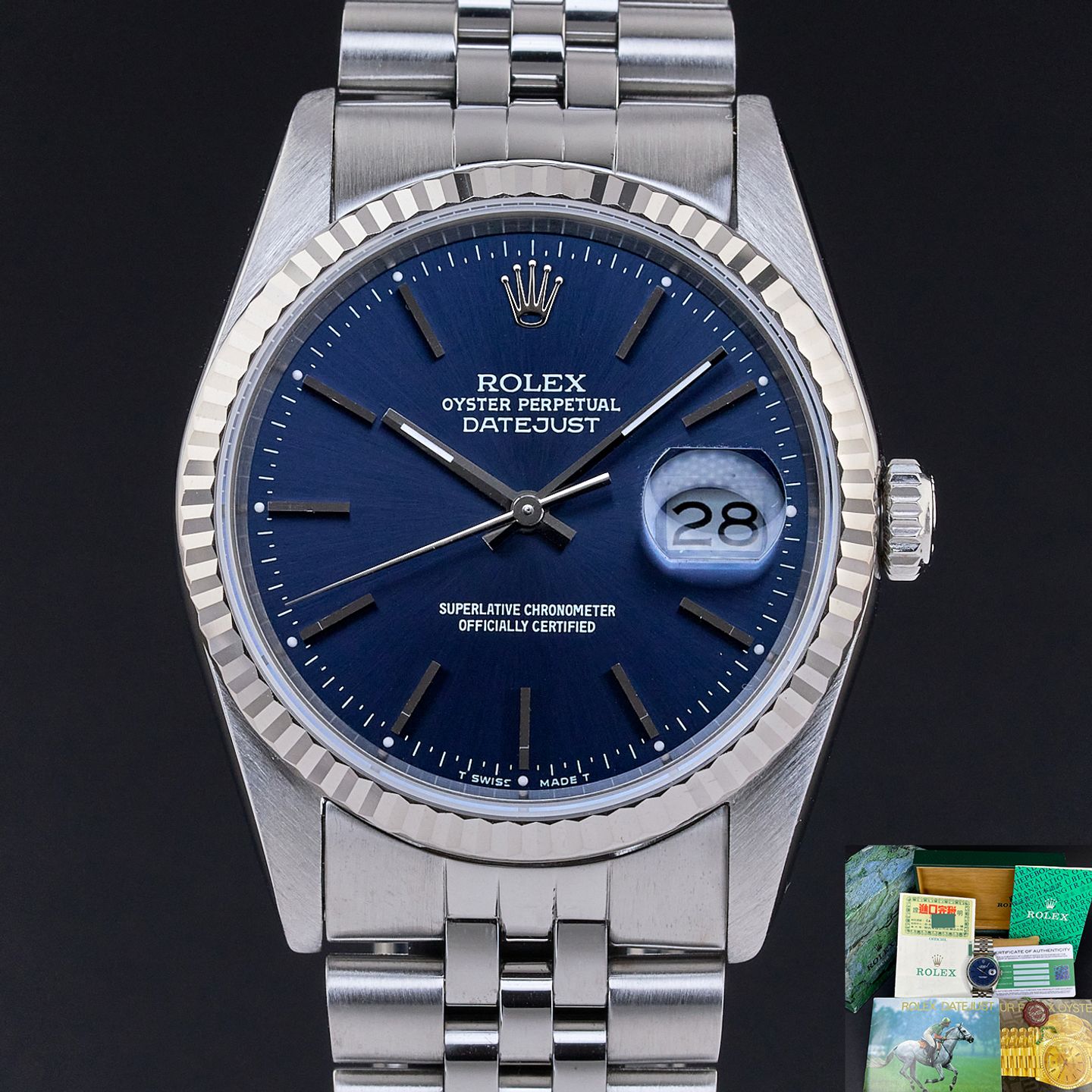 Rolex Datejust 36 16234 (1988) - 36 mm Steel case (1/8)