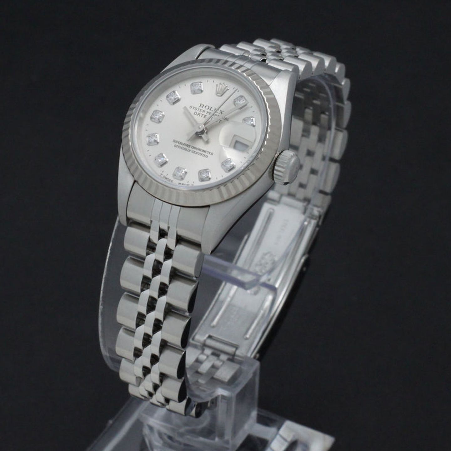 Rolex Lady-Datejust 69174 (1997) - Silver dial 26 mm Steel case (5/7)