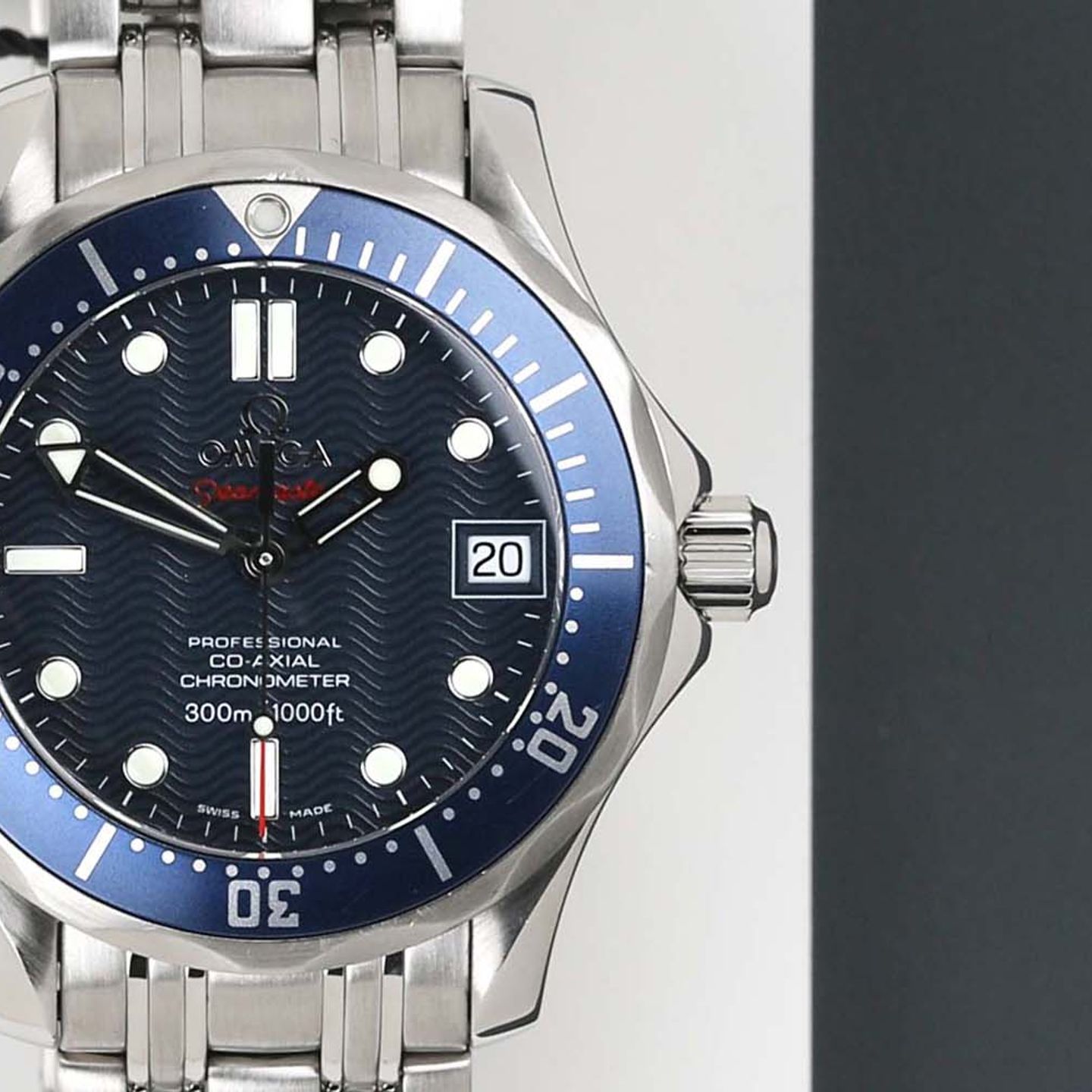 Omega Seamaster Diver 300 M 2222.80.00 (2010) - Blauw wijzerplaat 36mm Staal (5/8)