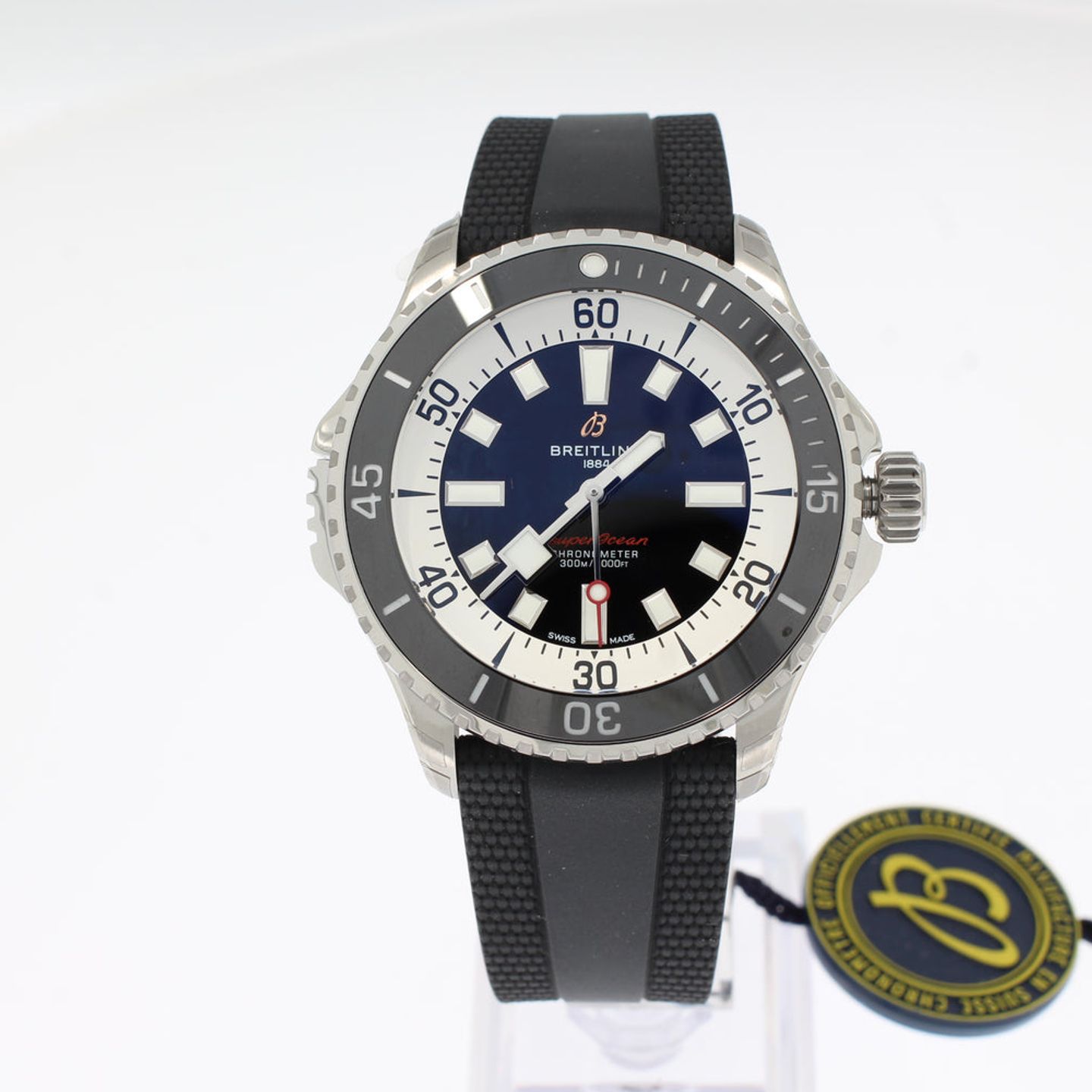 Breitling Superocean A17378211B1S1 (2024) - Zwart wijzerplaat 46mm Staal (1/4)