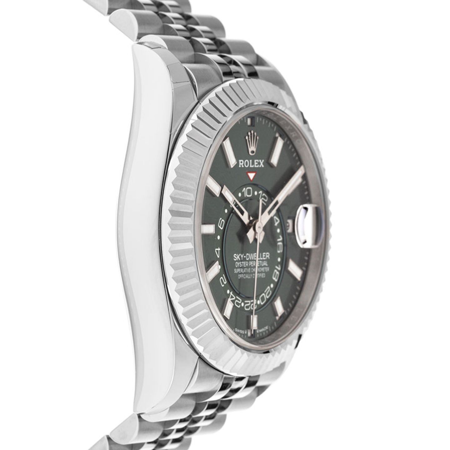 Rolex Sky-Dweller 336934 (2026) - Groen wijzerplaat 42mm Goud/Staal (4/6)