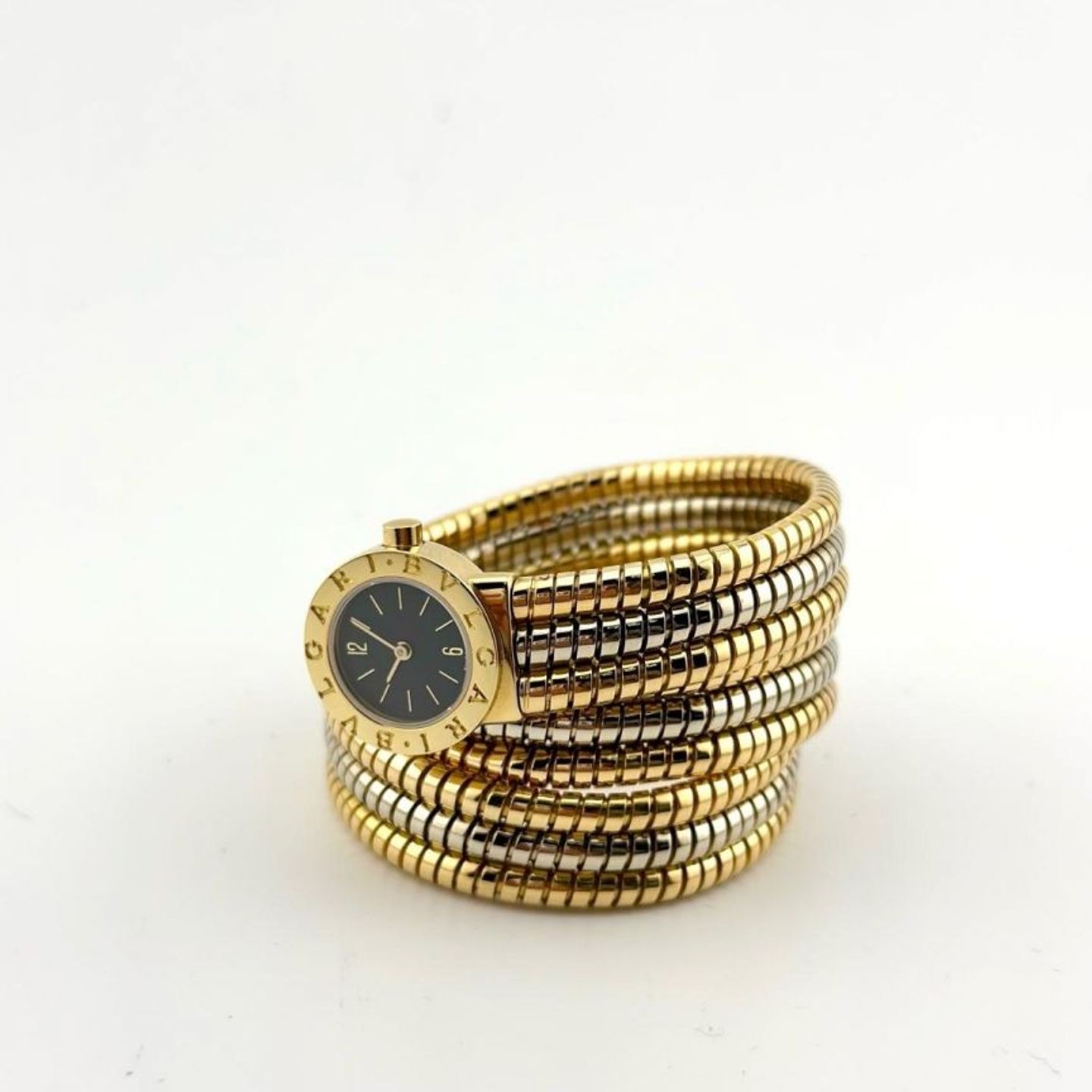 Bulgari Unknown BB191T (Unknown (random serial)) - Black dial 19 mm Yellow Gold case (1/3)