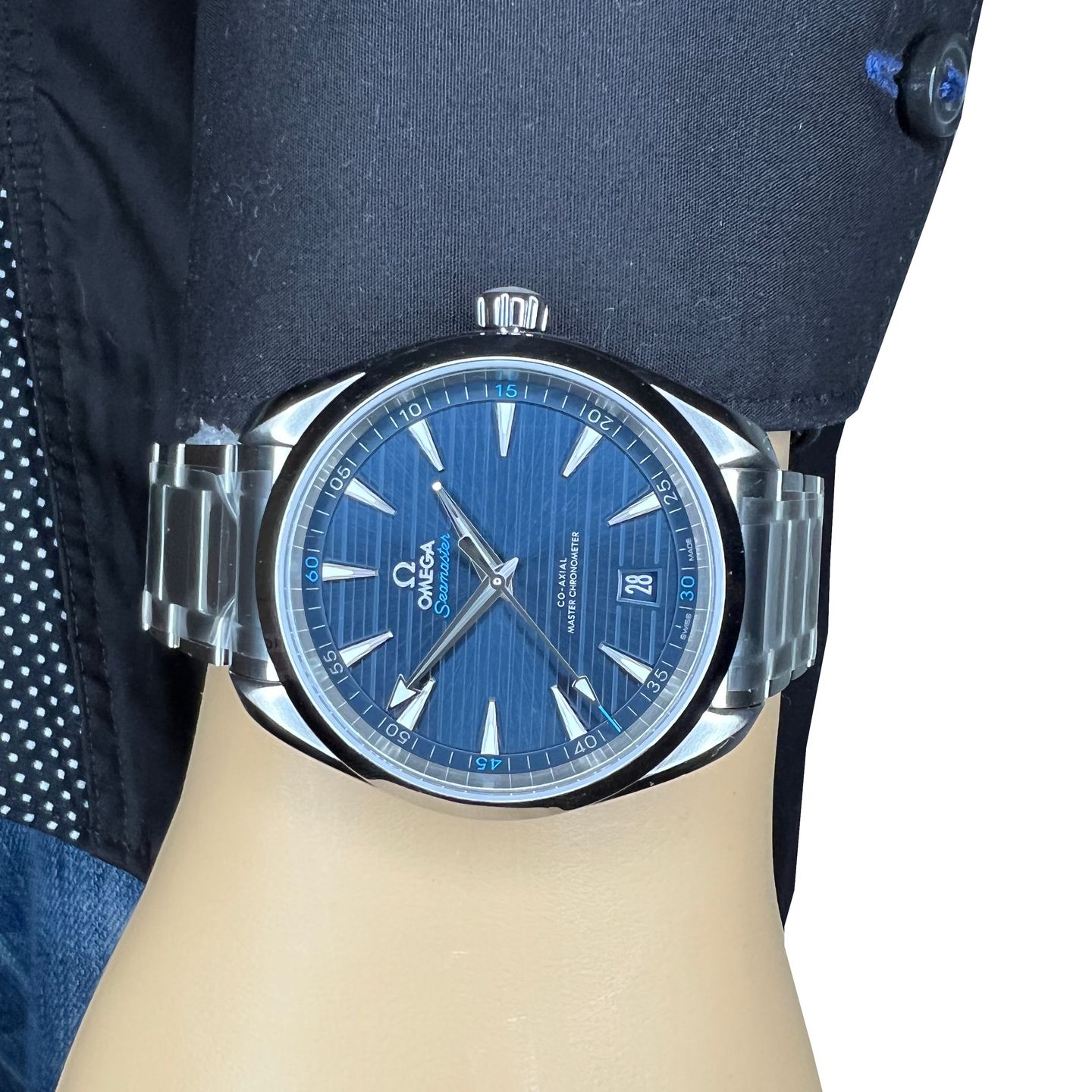 Omega Seamaster Aqua Terra 220.10.41.21.03.001 (2024) - Blue dial 13 mm Steel case (2/8)