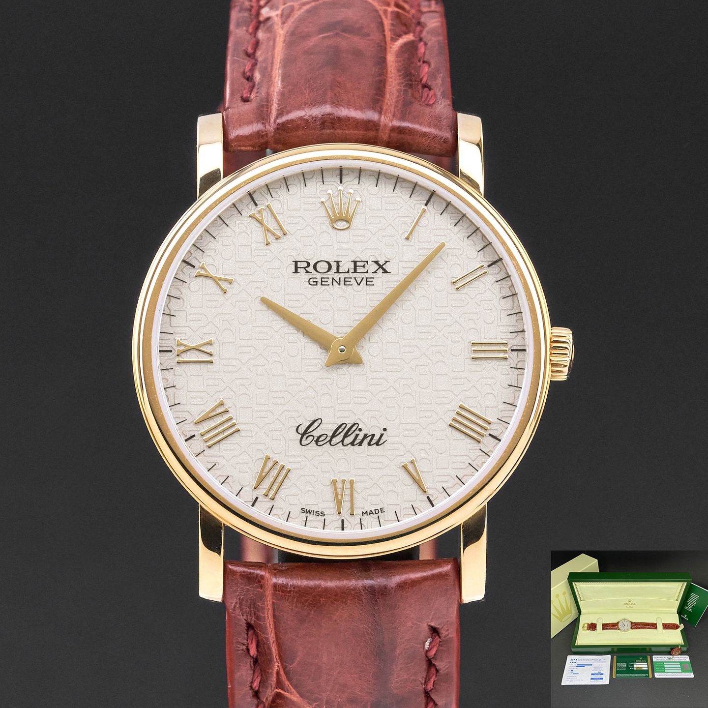 Rolex Cellini Time 5115 (2013) - 32 mm Yellow Gold case (1/8)