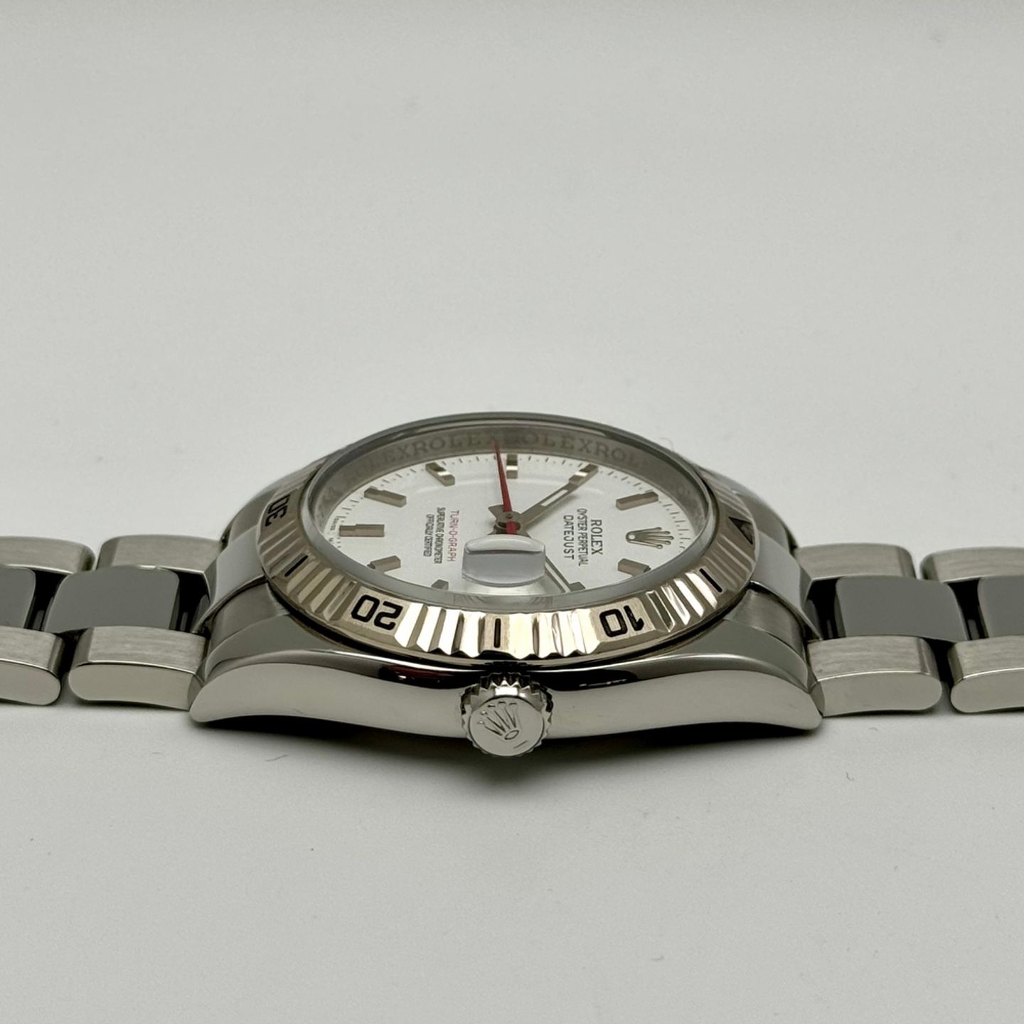 Rolex Datejust Turn-O-Graph 116264 (2005) - White dial 36 mm Steel case (3/10)