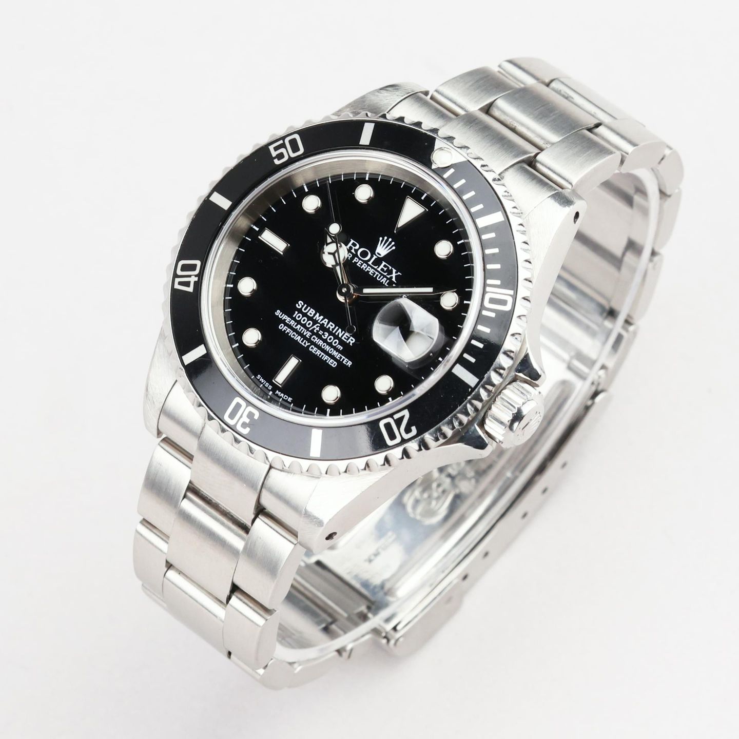 Rolex Submariner Date 16610 (2000) - Black dial 40 mm Steel case (4/8)