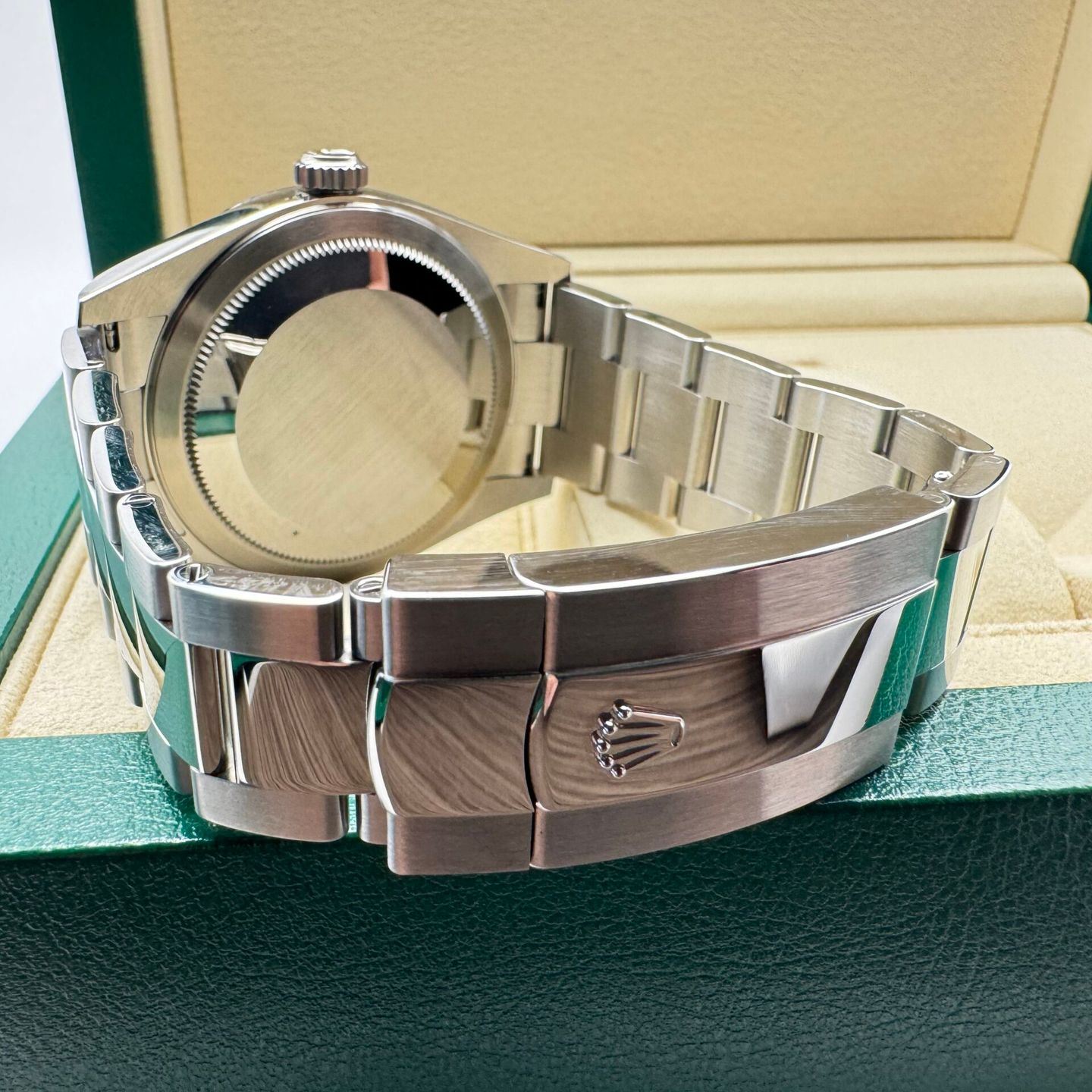 Rolex Sky-Dweller 336934 (2024) - Groen wijzerplaat 42mm Goud/Staal (8/8)